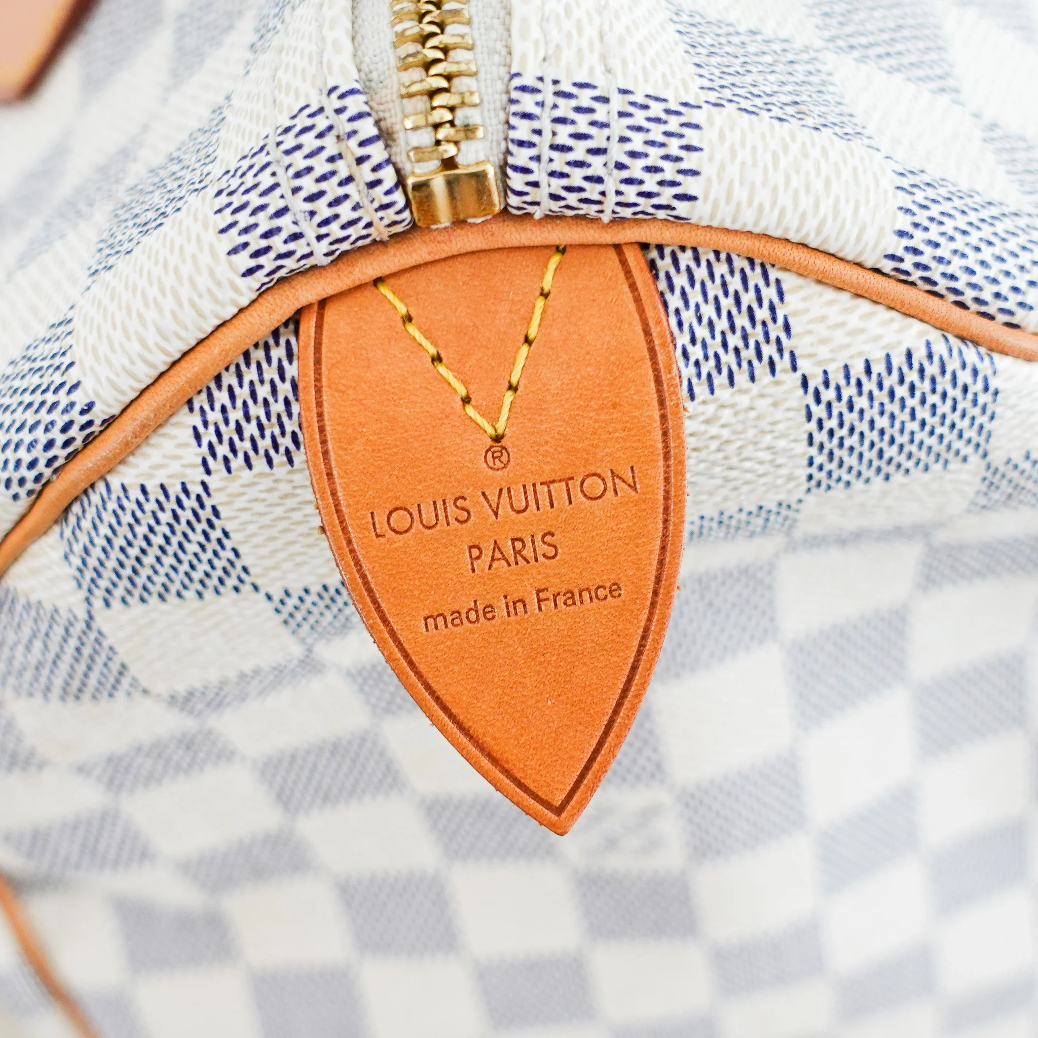 Louis Vuitton Damier Azur Speedy 30 Bag RRP £1390 | Authentic Preloved - Image 4