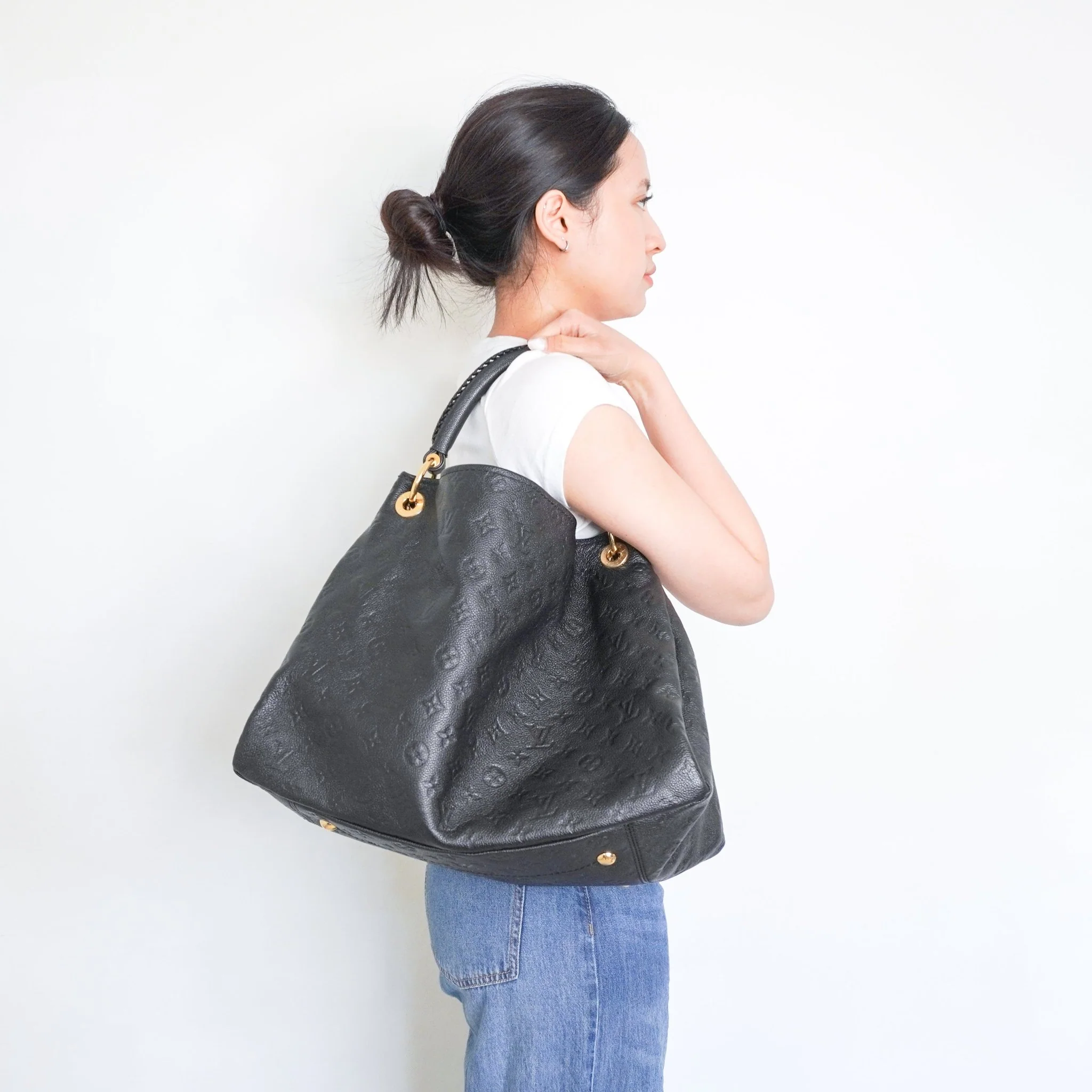 Louis Vuitton Artsy MM Tote Bag in Black RRP £2500 | Authentic Preloved - Image 14