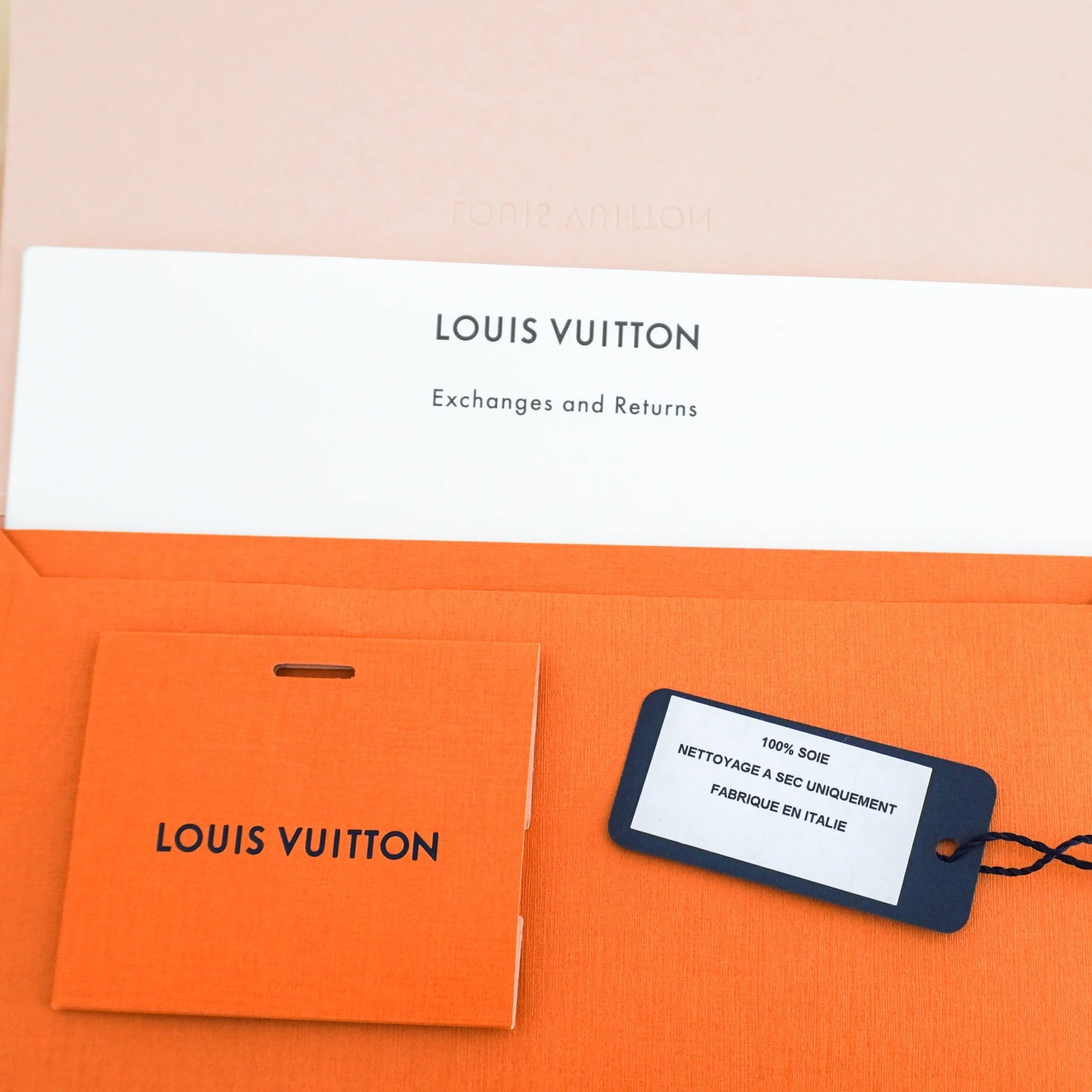 Louis Vuitton Beige Monogram Silk Scarf RRP £400 | Authentic Preloved FINAL SALE - Image 7