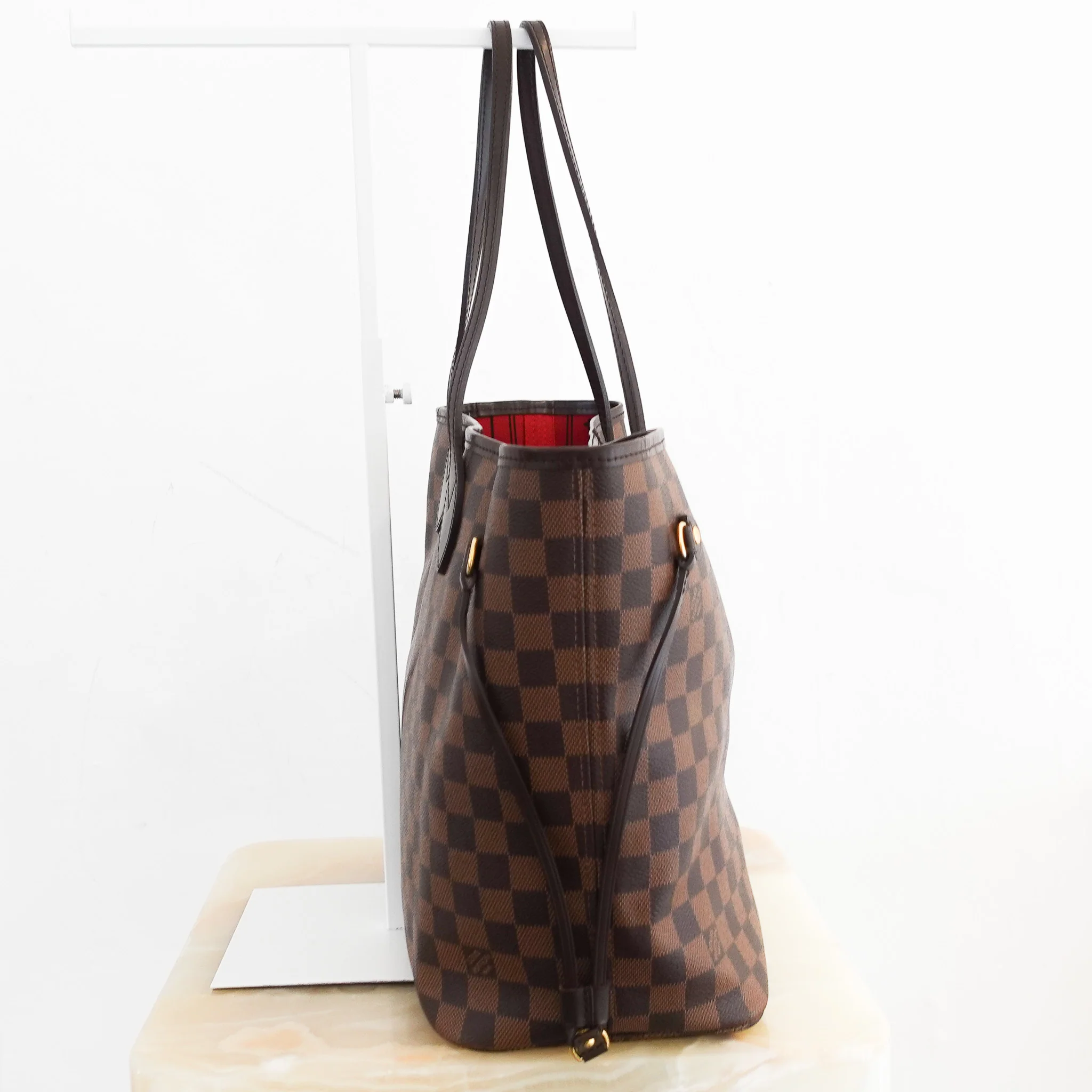 Louis Vuitton Neverfull GM Damier Ebene Canvas Tote Bag RRP £1400 | Authentic Preloved - Image 3