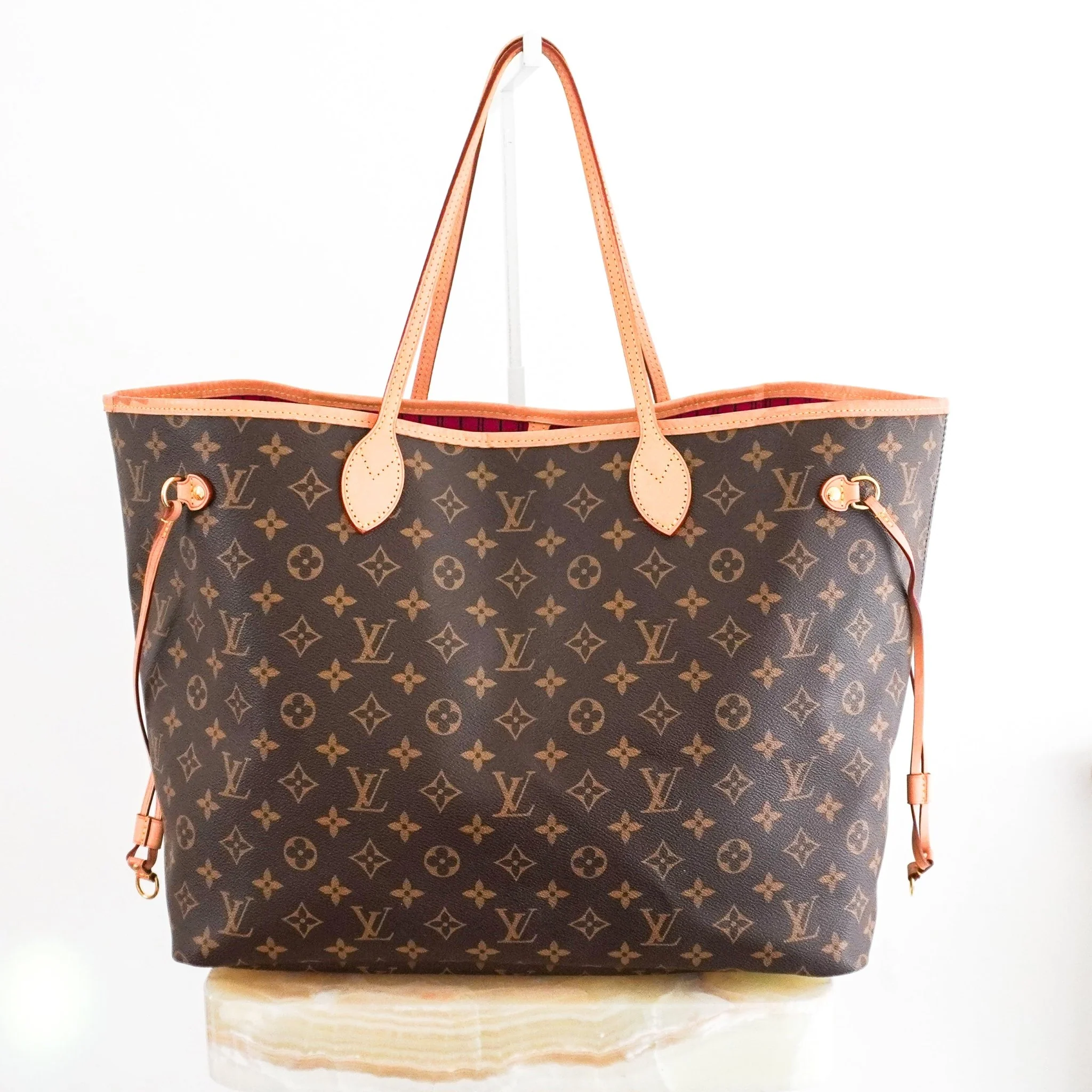 Louis Vuitton Neverfull Monogram GM Tote Bag in Brown RRP £1470 | Authentic Preloved - Image 3