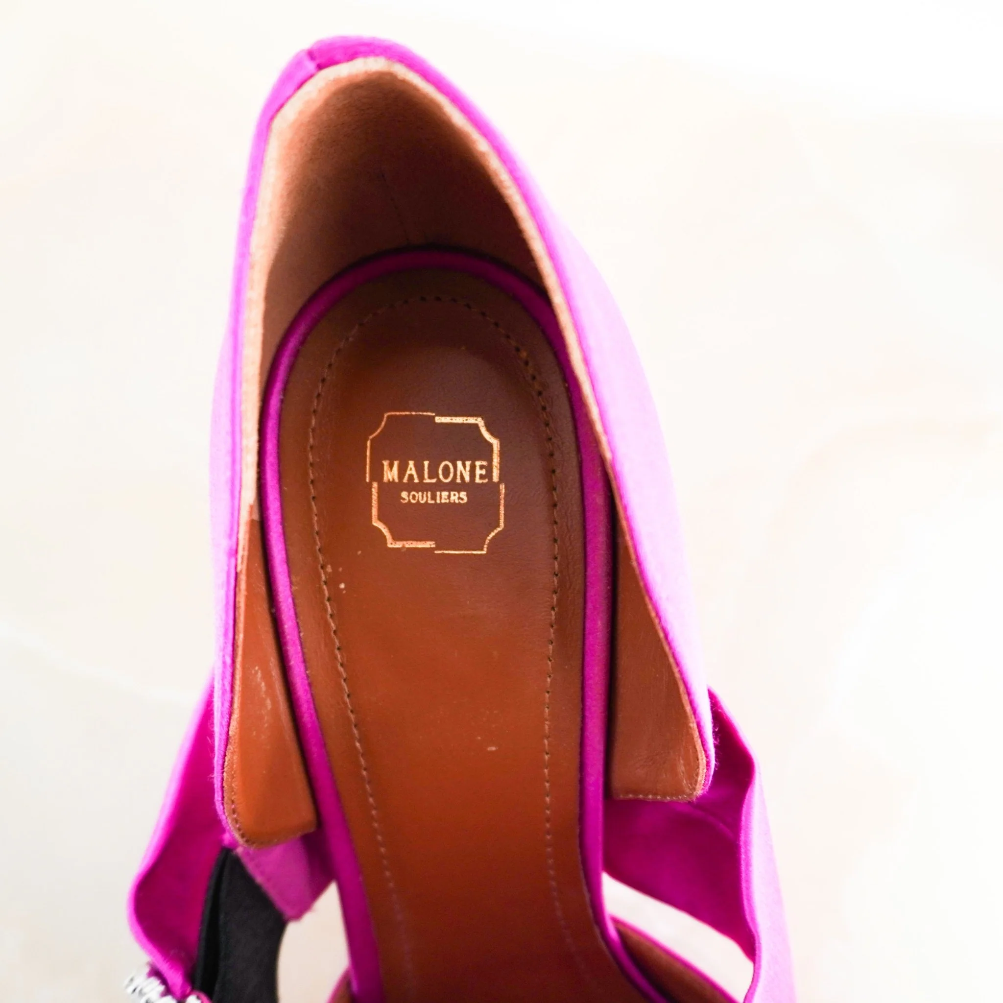 Malone Souliers Pink Embellished Heels RRP £645 | Authentic Preloved - Image 5