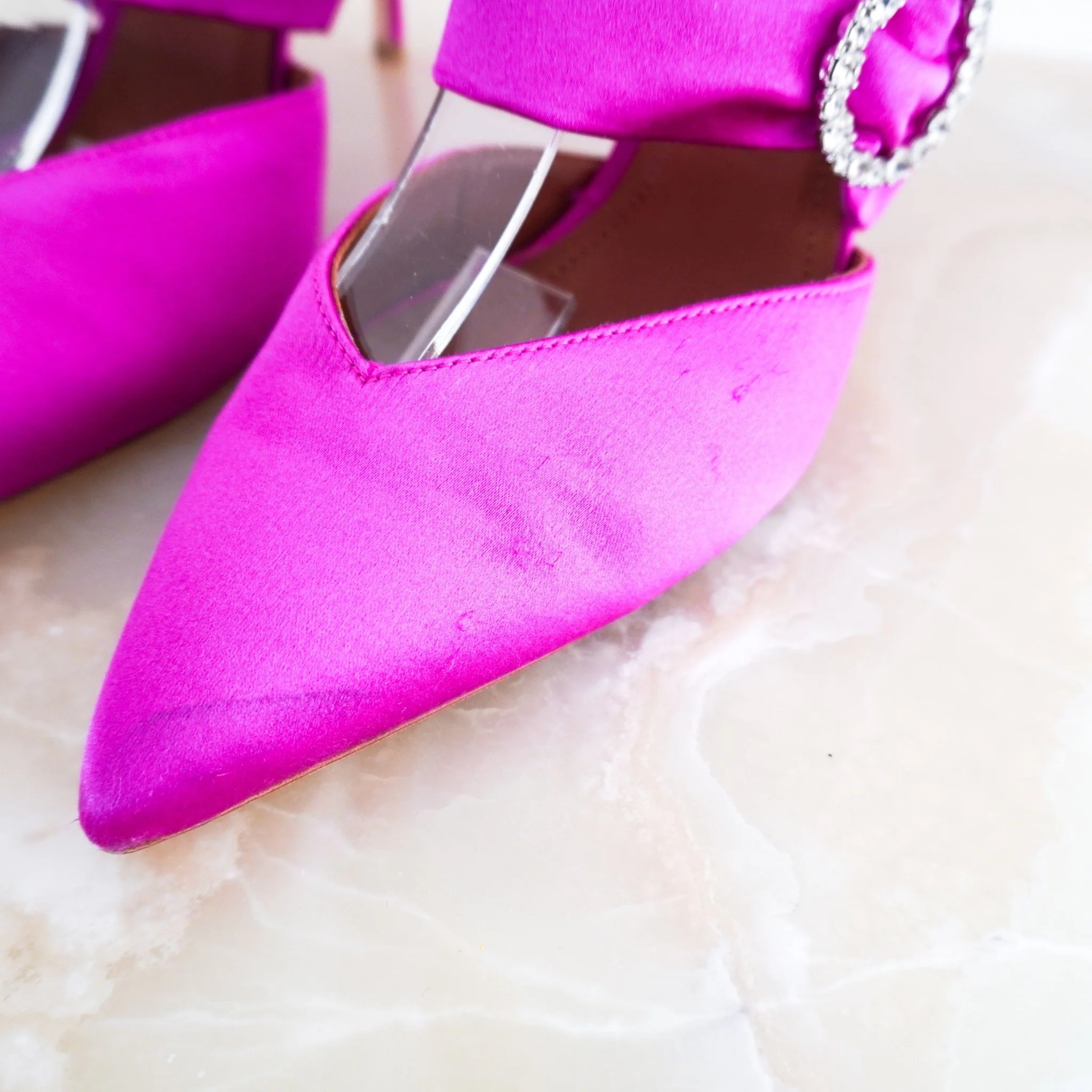 Malone Souliers Pink Embellished Heels RRP £645 | Authentic Preloved - Image 6
