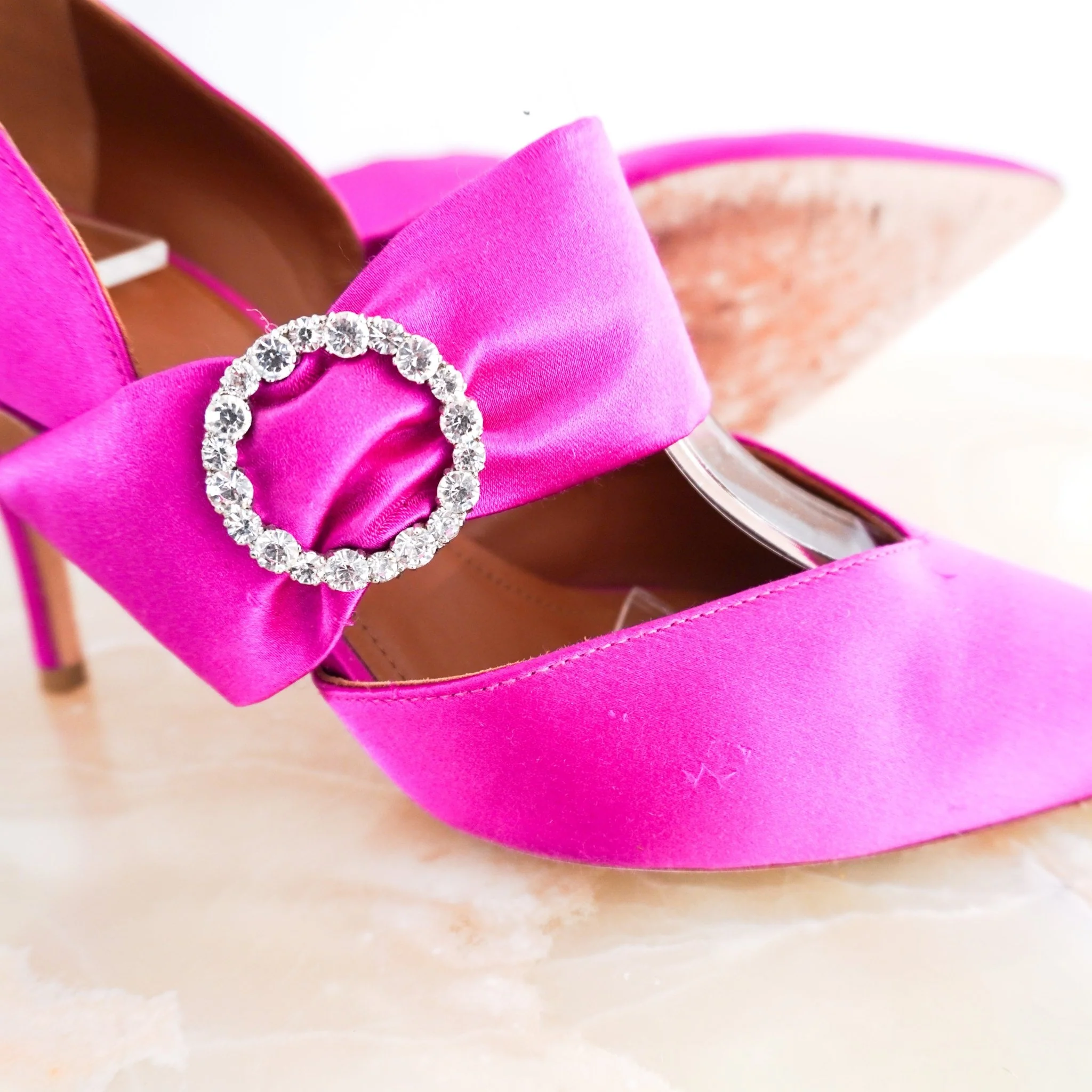 Malone Souliers Pink Embellished Heels RRP £645 | Authentic Preloved - Image 7