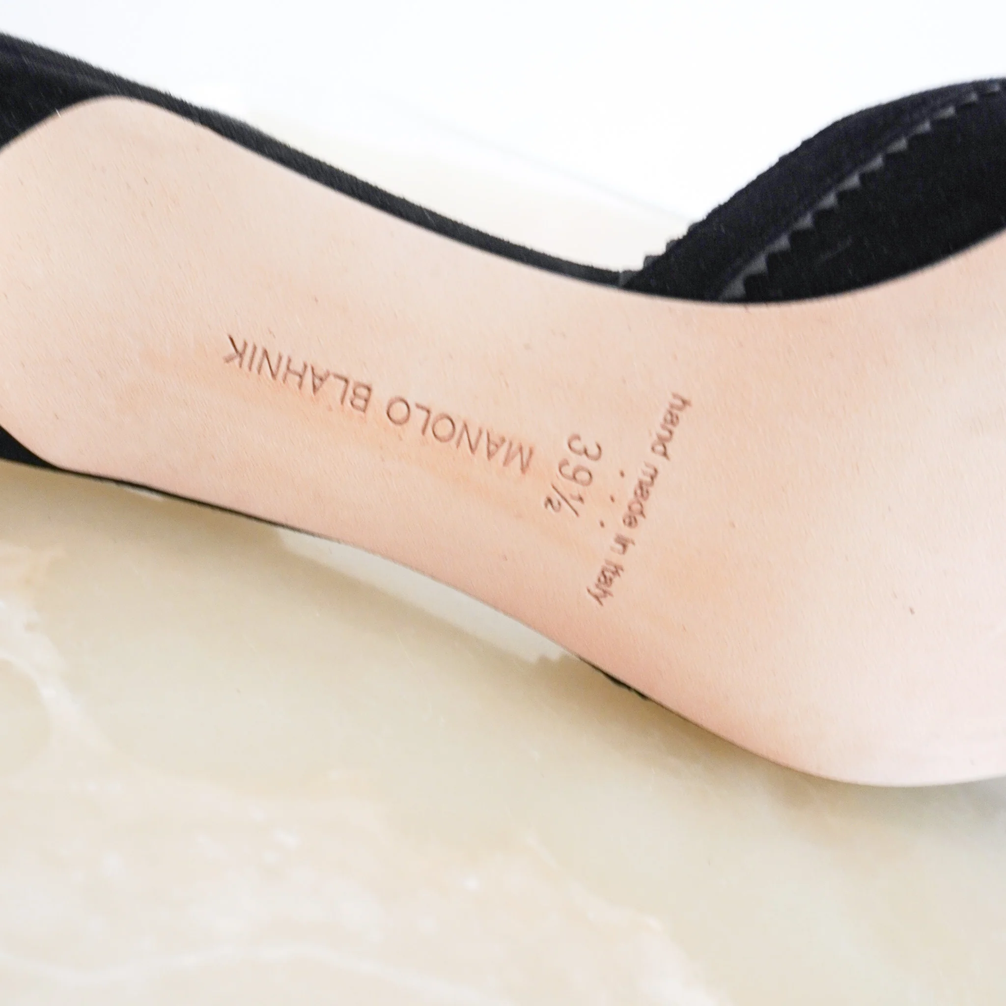 Manolo Blahnik Black Suede Brontiasli Slingback RRP £700 | Authentic Preloved [final sale] - Image 7