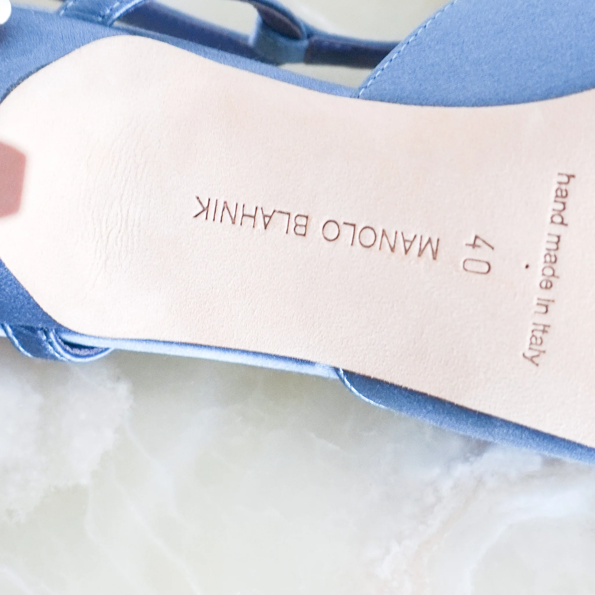 Manolo Blahnik Ramiz Slingback in Blue RRP £700 | Authentic Preloved - Image 4
