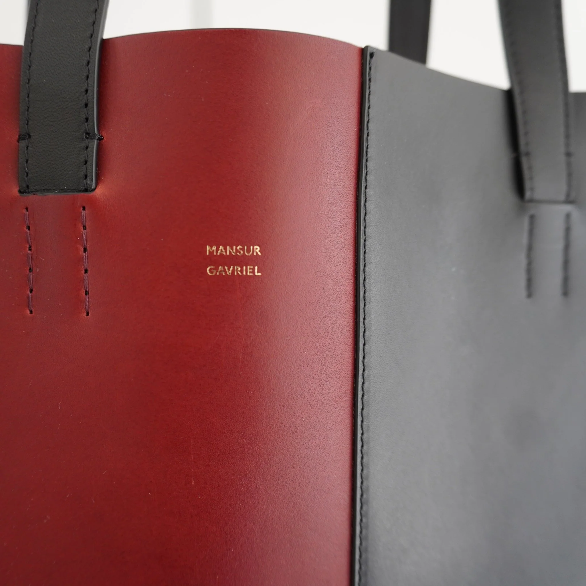 Mansur Gavriel Black & Red Multitude Leather Tote Bag RRP £500 | Authentic Preloved - Image 5