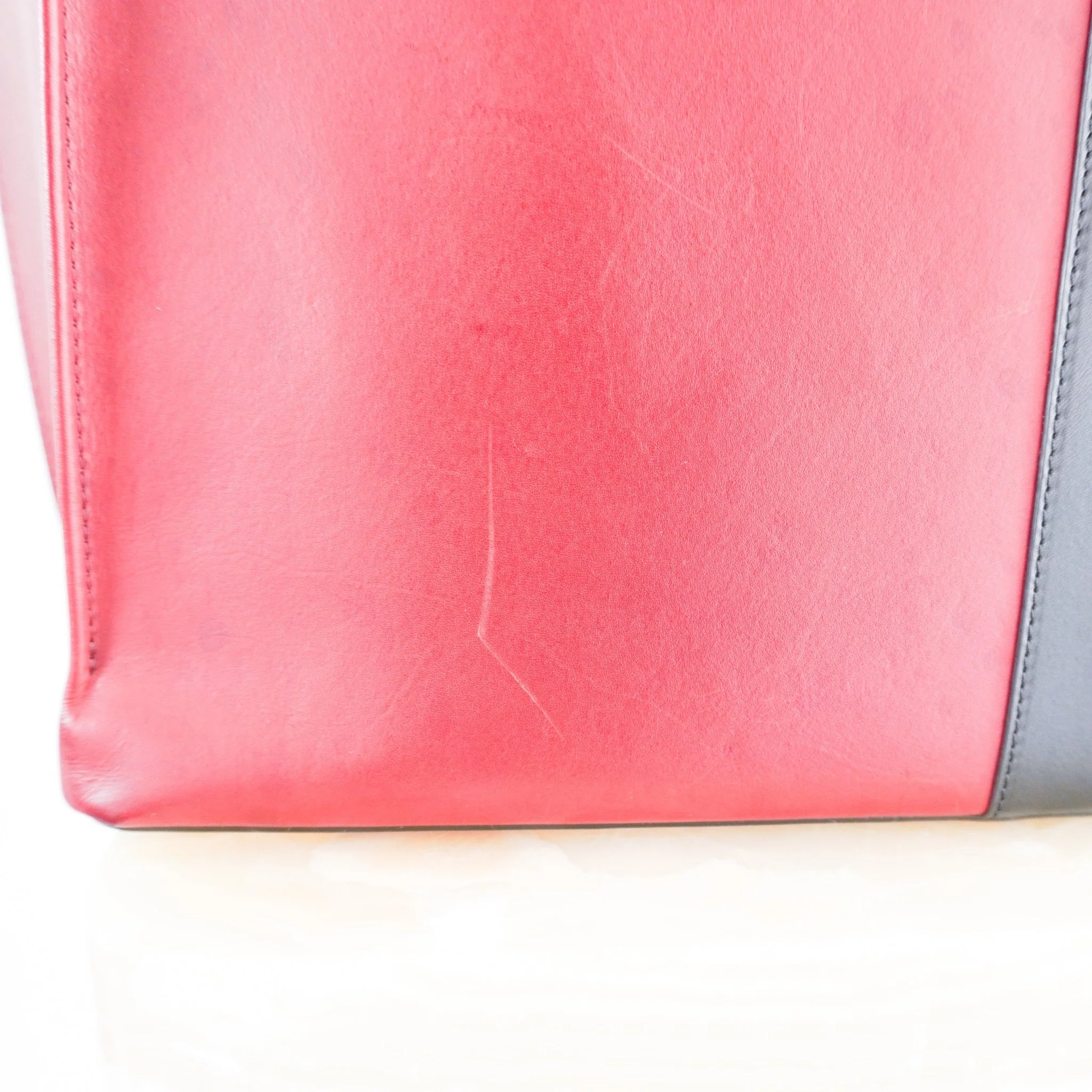 Mansur Gavriel Black & Red Multitude Leather Tote Bag RRP £500 | Authentic Preloved - Image 7