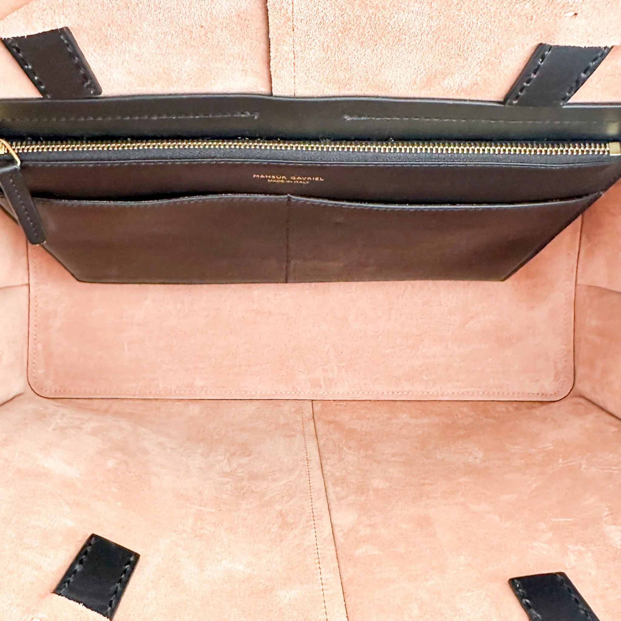 Mansur Gavriel Black & Red Multitude Leather Tote Bag RRP £500 | Authentic Preloved - Image 8