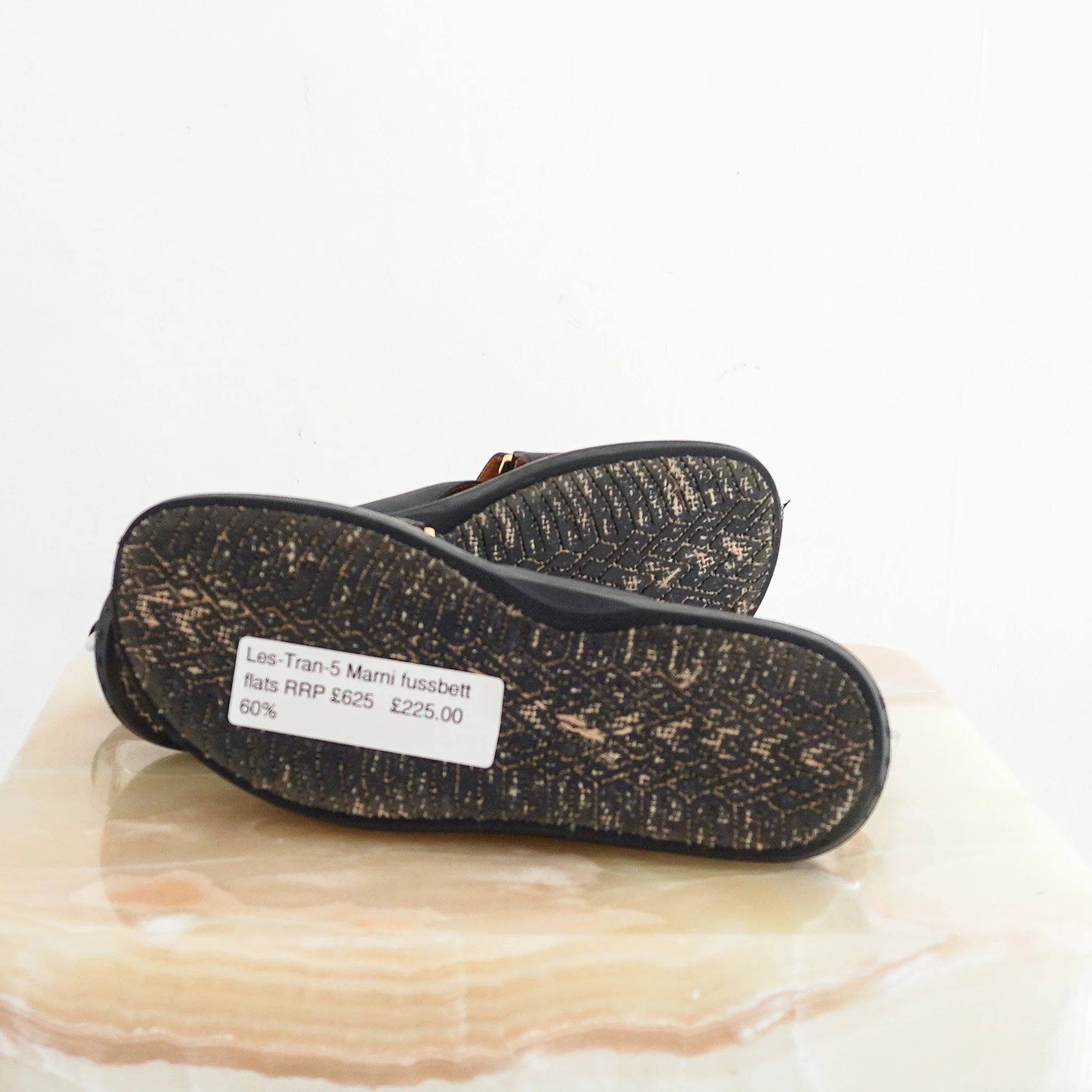 Marni Fussbett Flats in Black RRP £590 | Authentic Preloved - Image 3