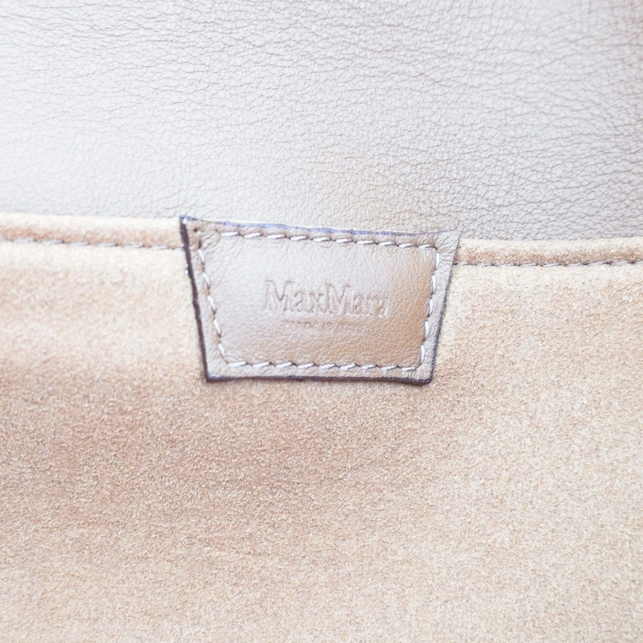 Max Mara Teddy Clutch in Brown RRP £485 | final sale Authentic Preloved - Image 6