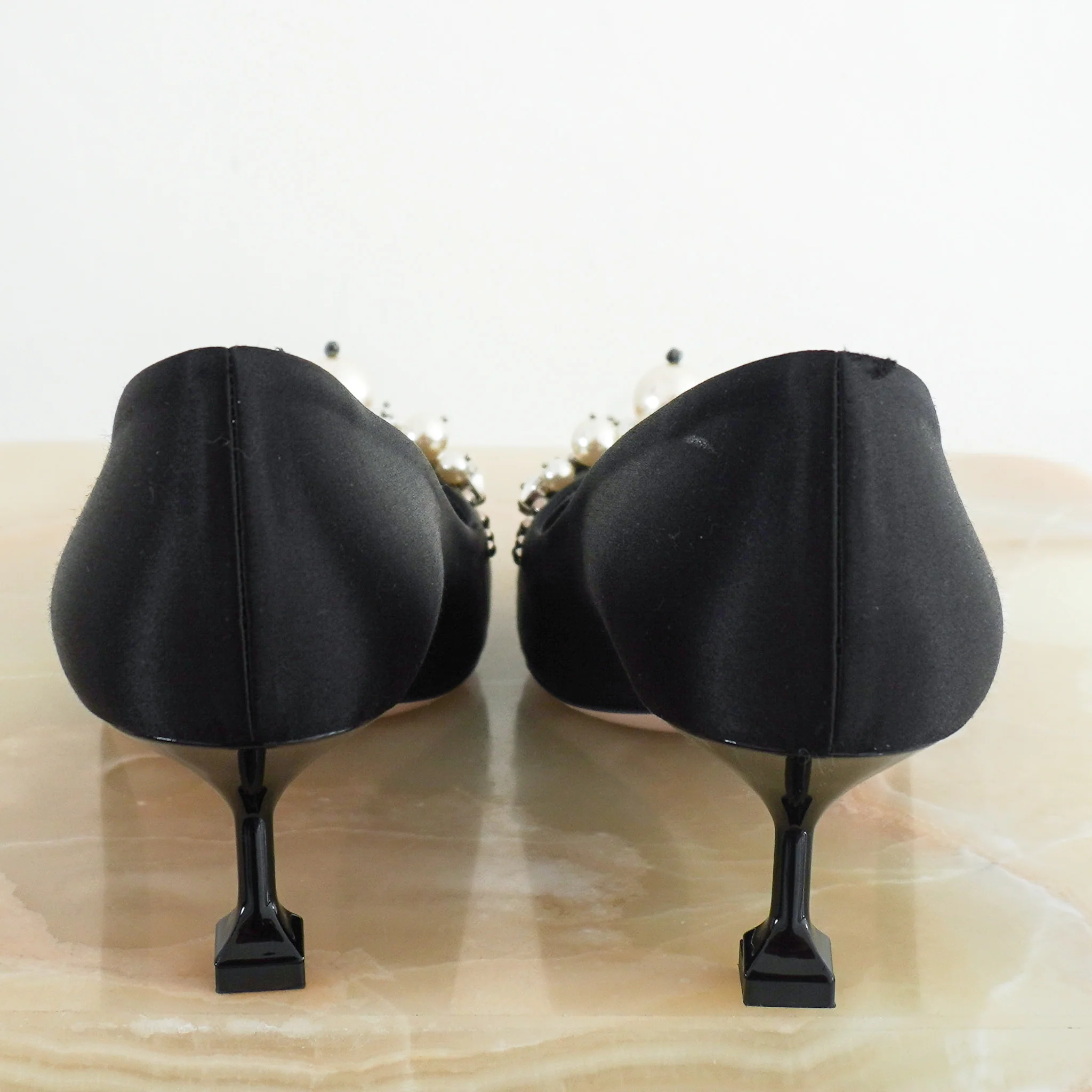 Miu Miu Pearl and Crystal Embellished Pumps RRP £800| Authentic Preloved [final sale] - Image 5