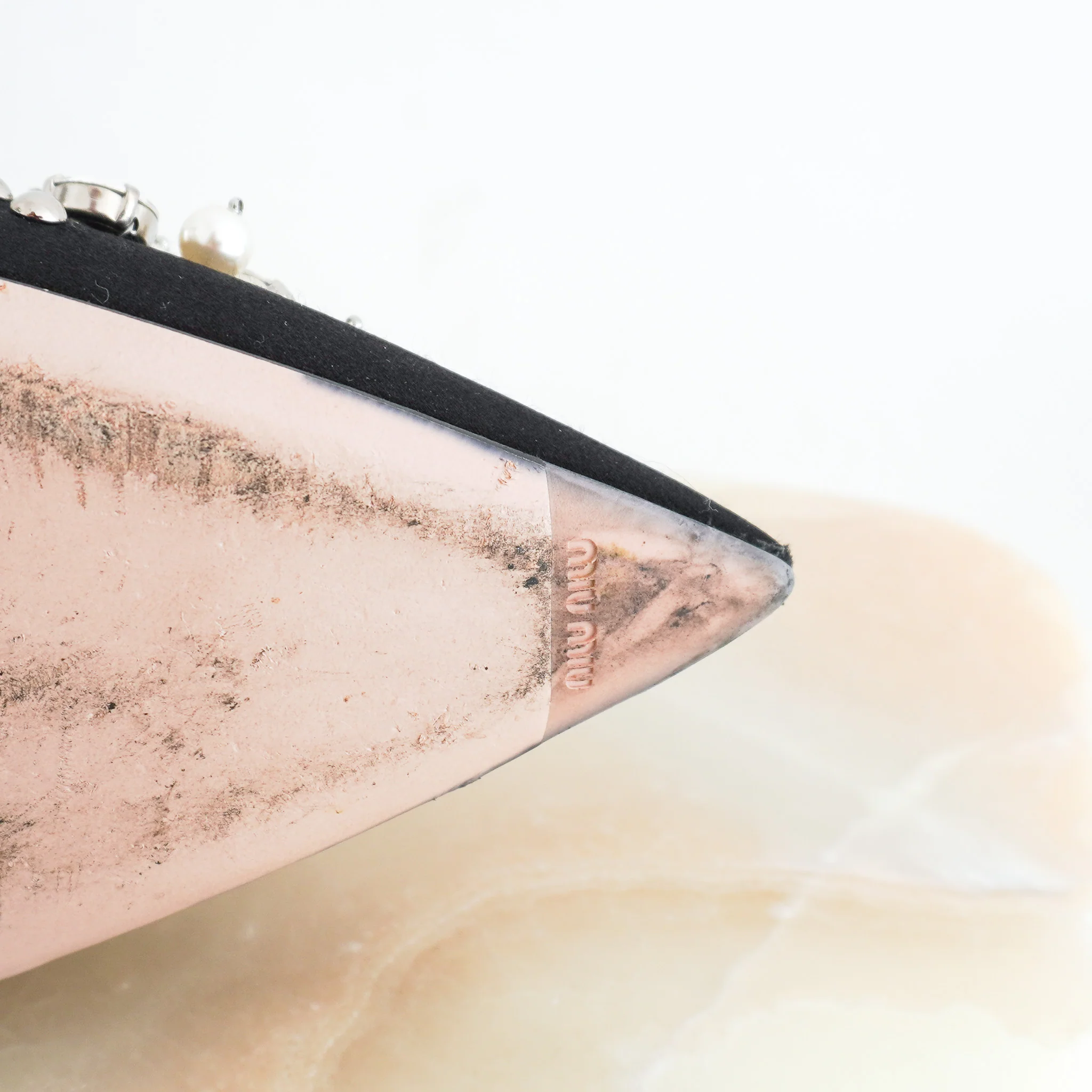 Miu Miu Pearl and Crystal Embellished Pumps RRP £800| Authentic Preloved [final sale] - Image 8
