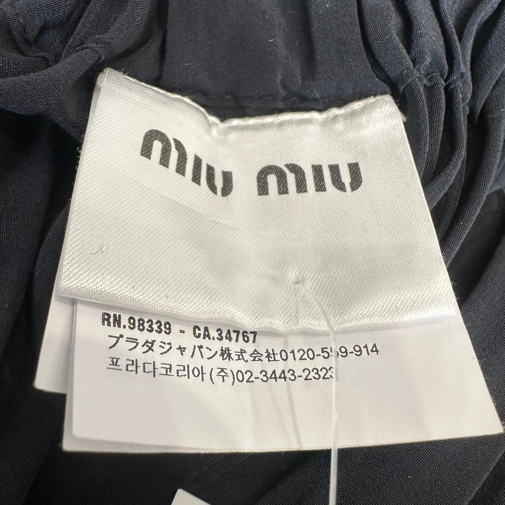 Miu Miu Pleated Midi Skirt in Navy RRP £2000 | Authentic Preloved - Image 5