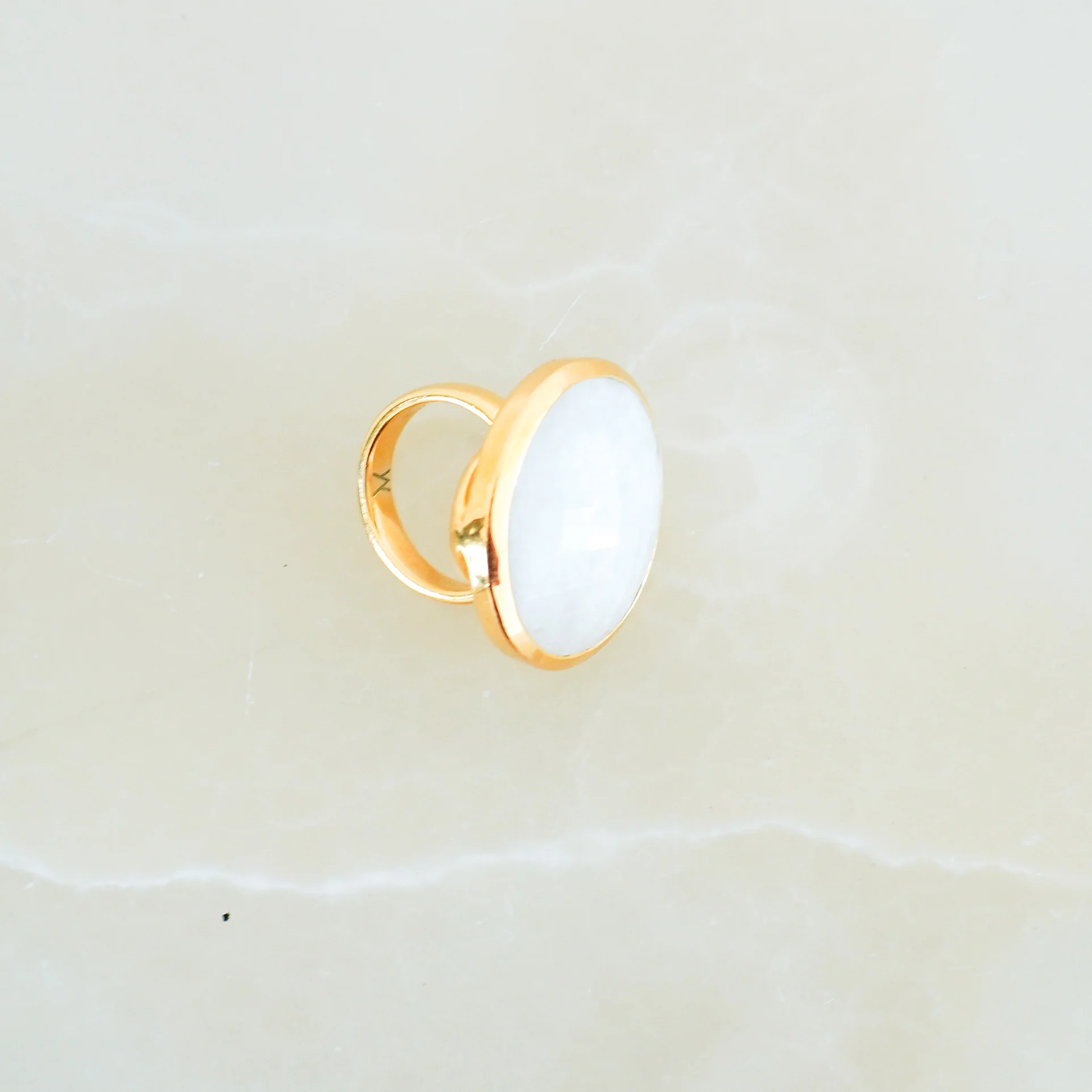Monica Vinader Moonstone Gemstone Ring in Gold RRP £175 | Authentic Preloved FINAL SALE - Image 3