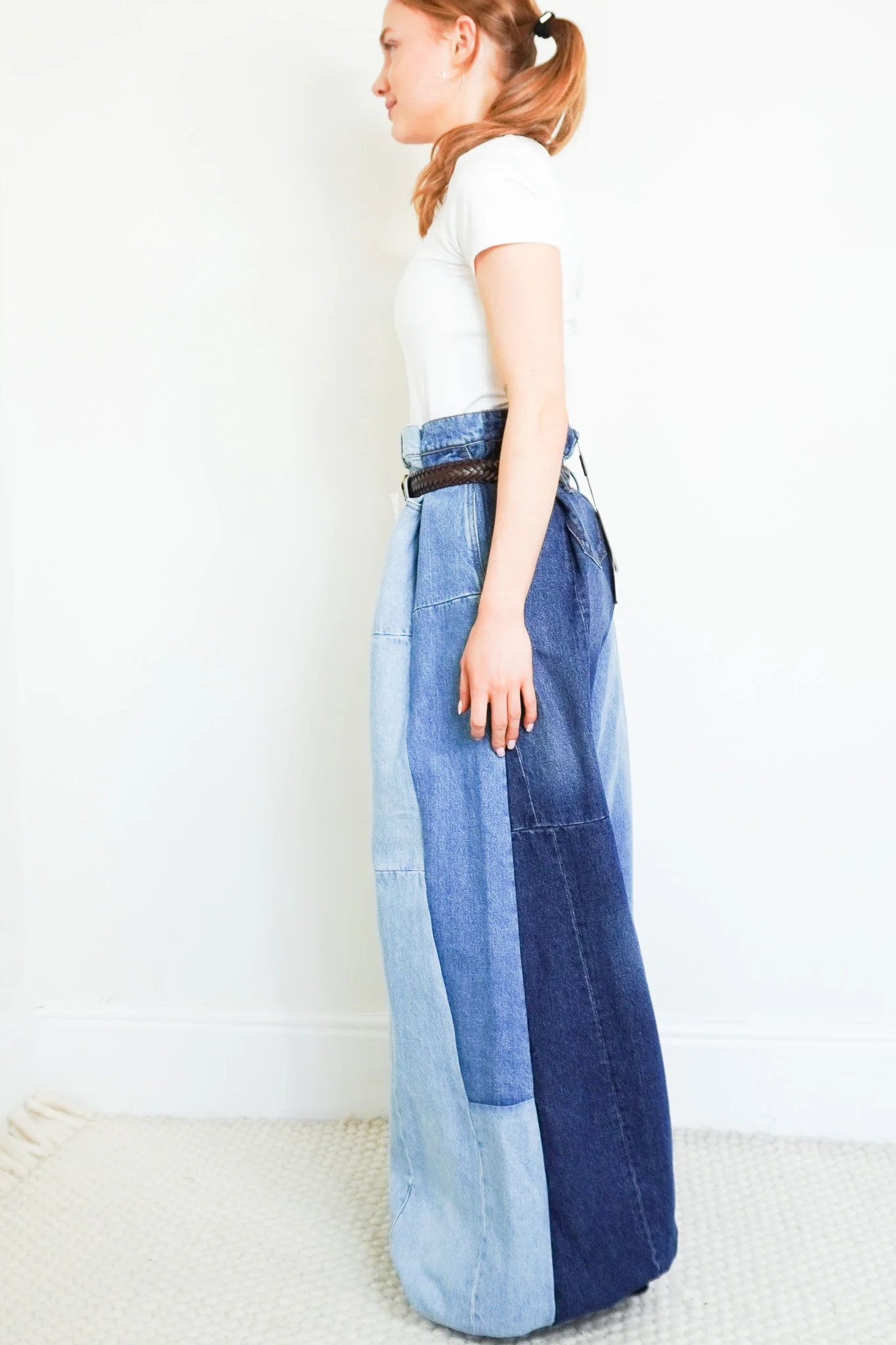 NEW A.W.A.K.E. MODE Wide Leg Denim Pants RRP £445 | Authentic Preloved - Image 3