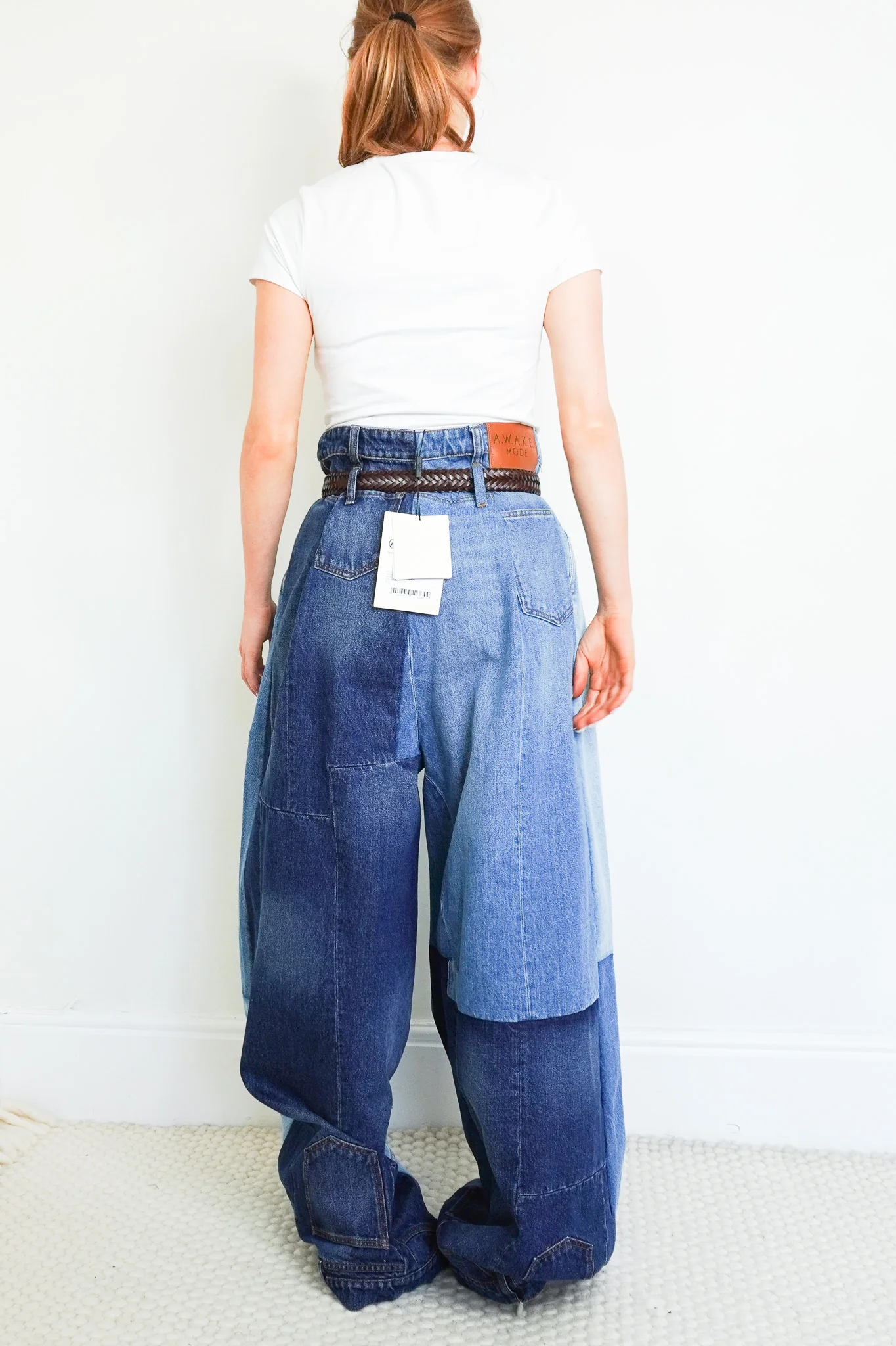NEW A.W.A.K.E. MODE Wide Leg Denim Pants RRP £445 | Authentic Preloved - Image 4