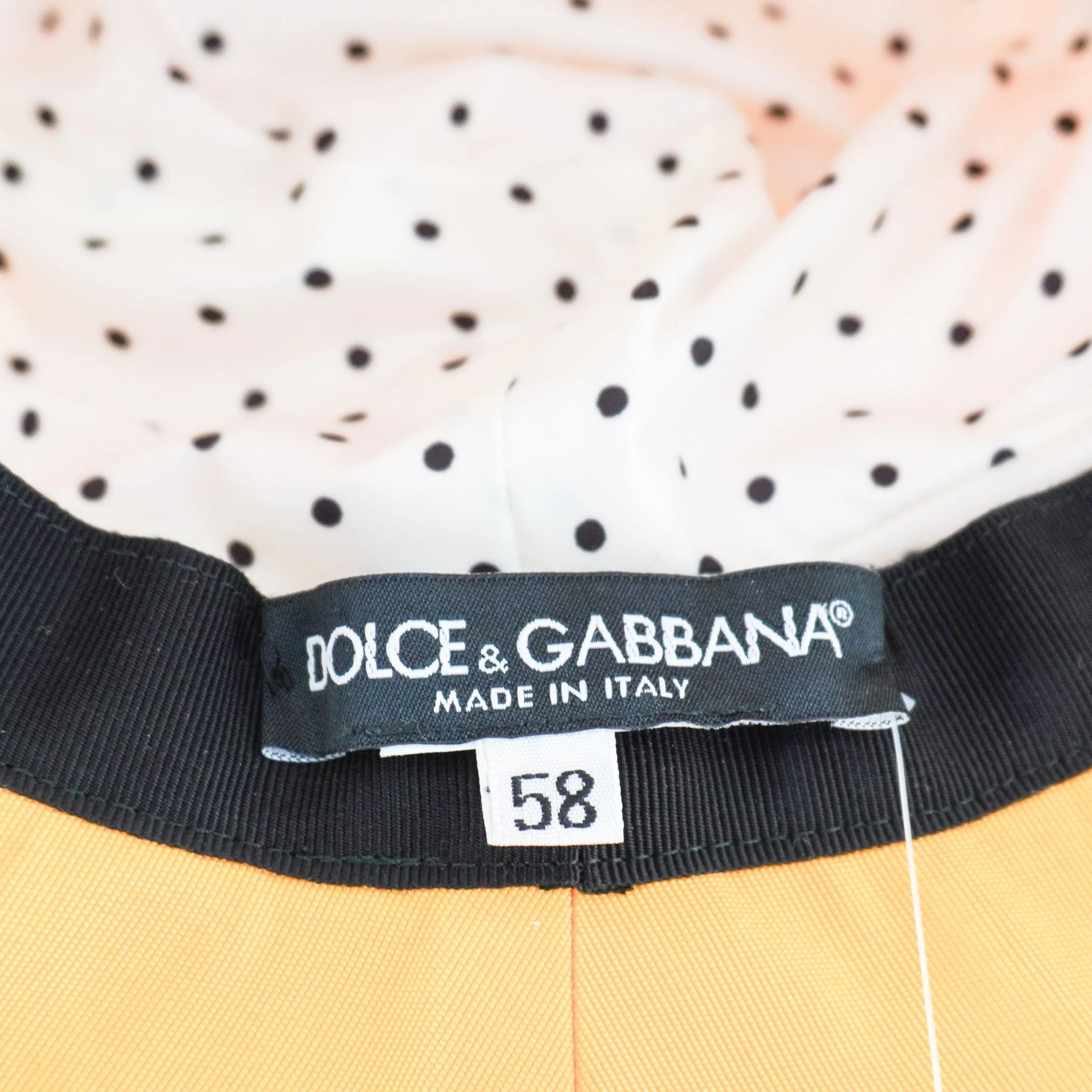 Dolce & Gabbana Hat in Yellow RRP £400 | Authentic Preloved FINAL SALE - Image 5