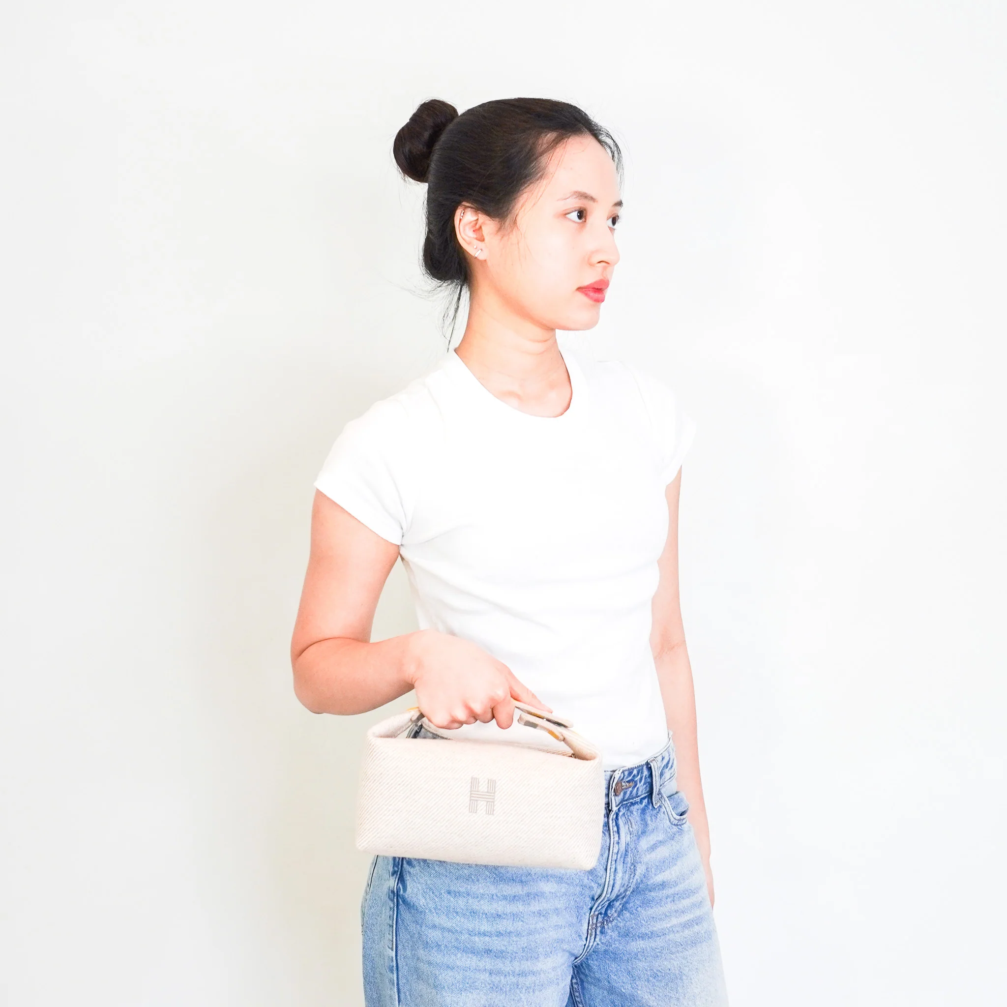 NEW Hermes Small Bride-a-Brac Bag in Beige RRP £670 | Authentic Preloved - Image 7