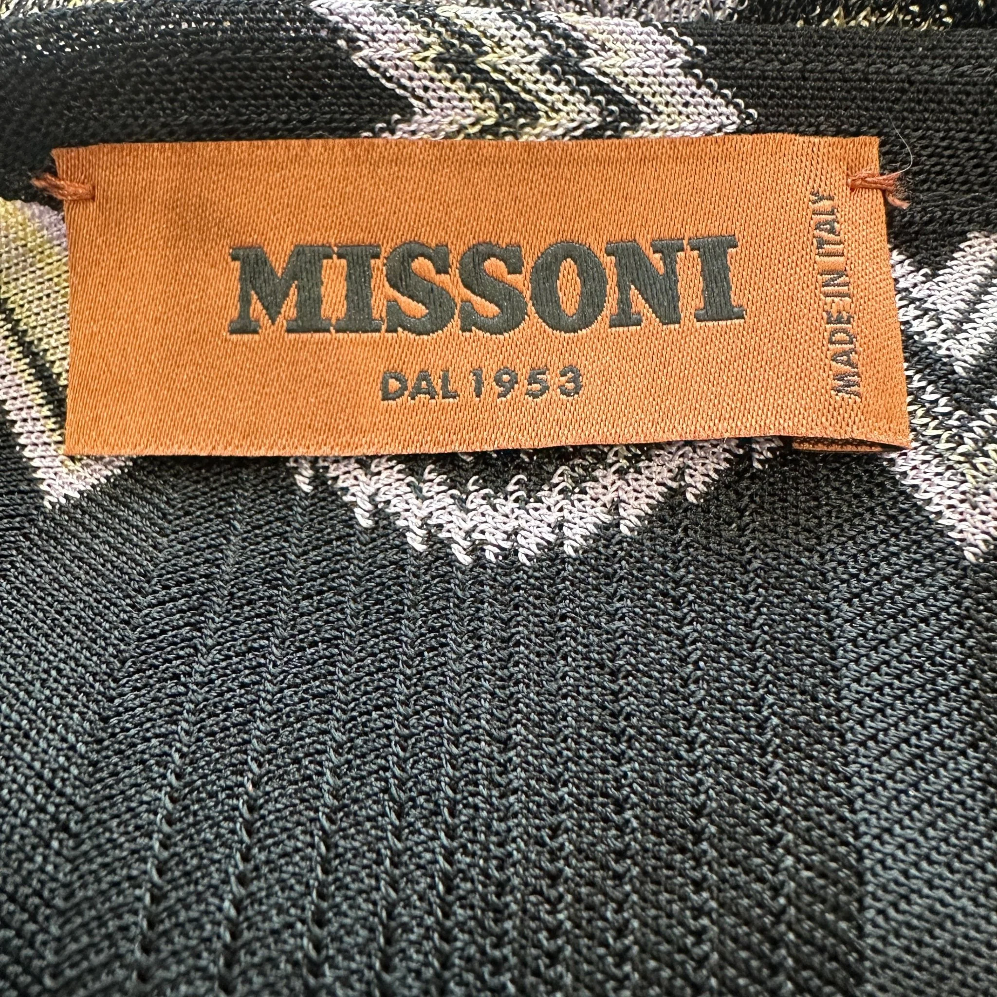 NEW Missoni Black Zigzag Short Sleeve Dress RRP £700 | Authentic Preloved - Image 5