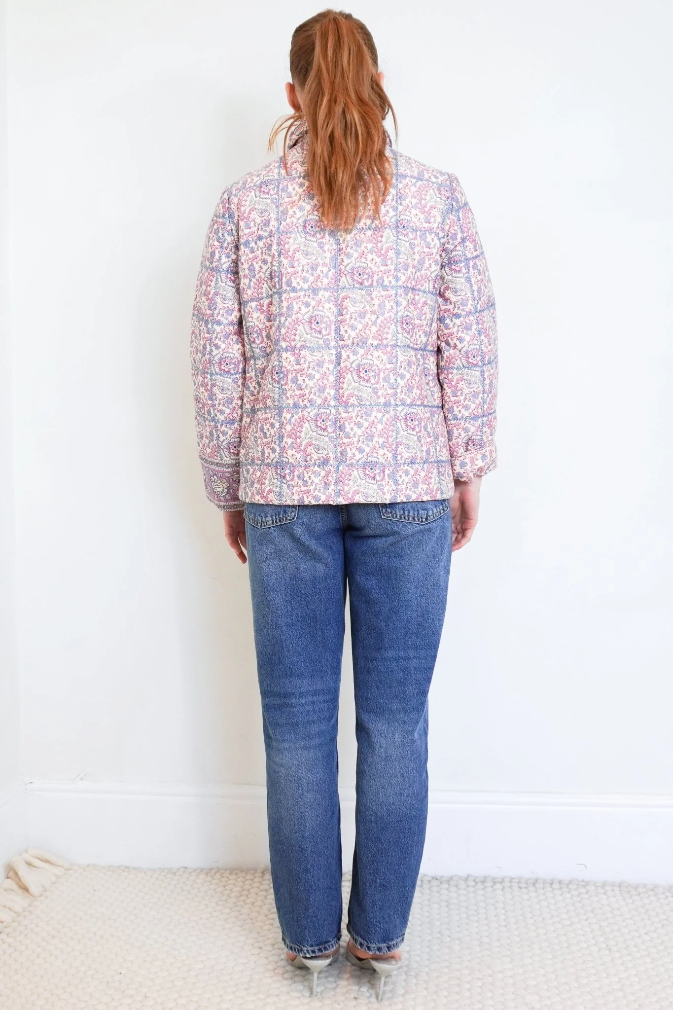 NEW Sezane Pink Emilia Floral Quilted Jacket RRP £250 | Authentic Preloved - Image 3