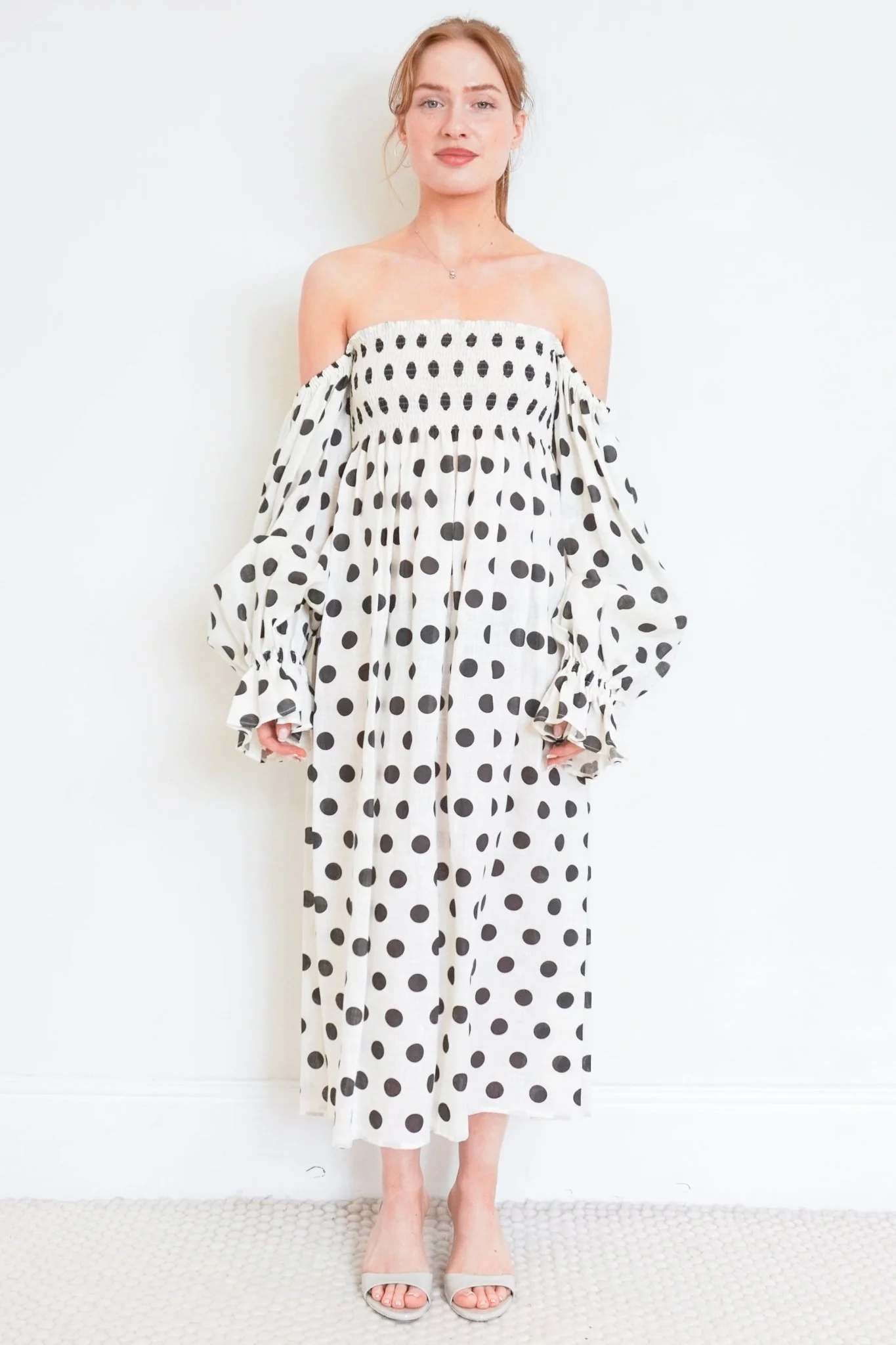 NEW Sleeper Linen Polka Dot dress RRP £425 | Authentic Preloved