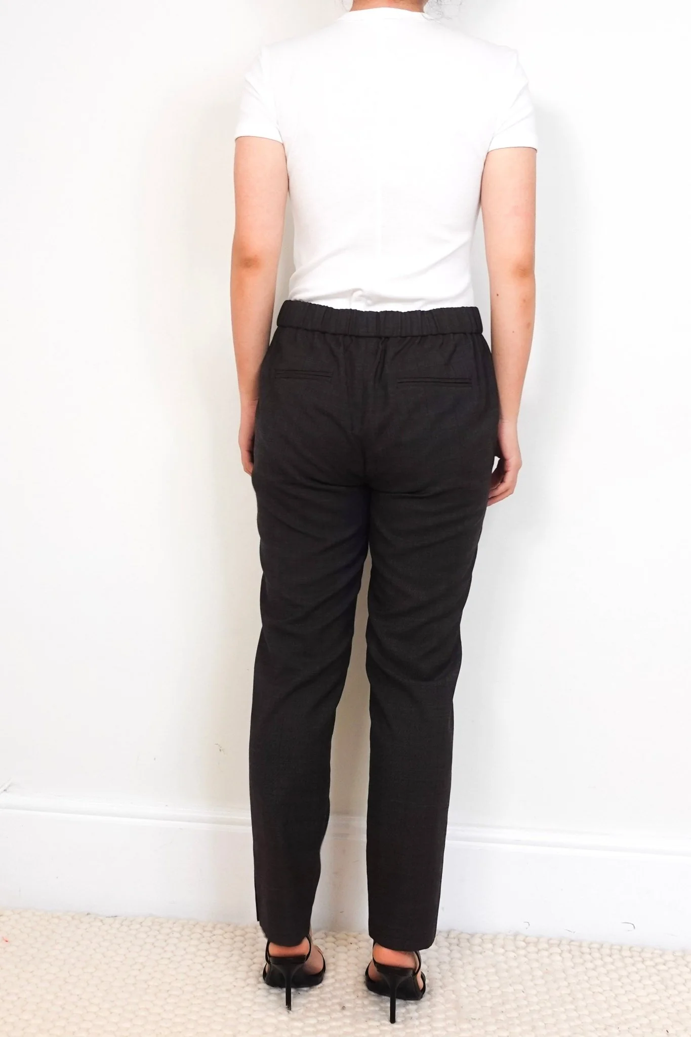 Nili Lotan Brown Corette Checkered Trousers RRP £395 | Authentic Preloved-OUTLET NO RETURNS - Image 3