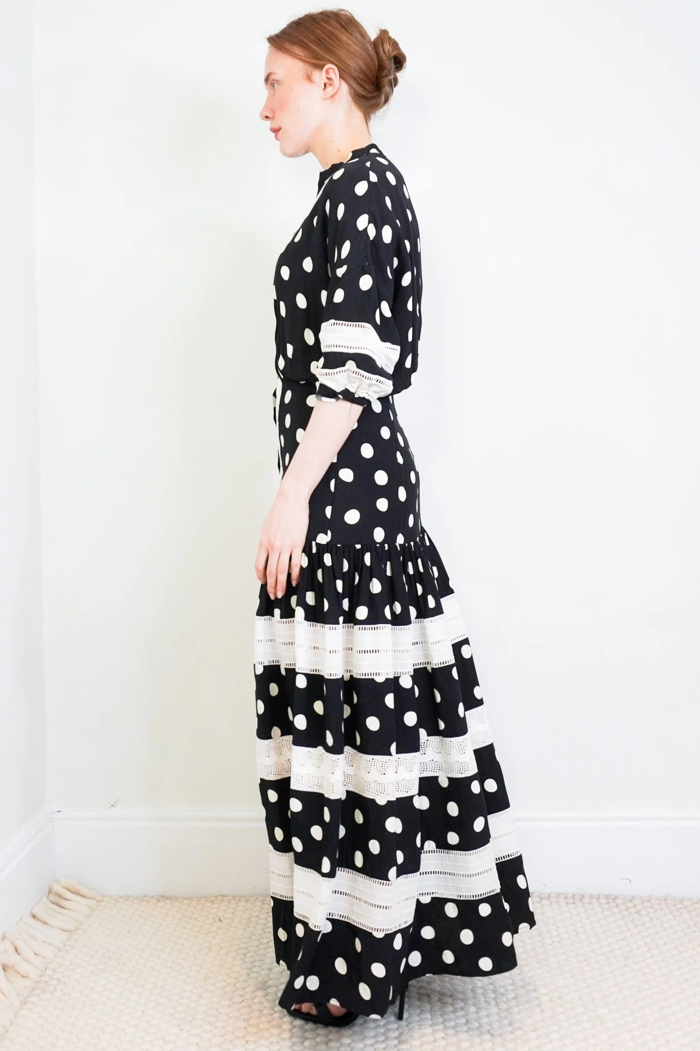 Paper London Hydrangea Black Maxi Dress RRP £385 Authentic Preloved - Image 3