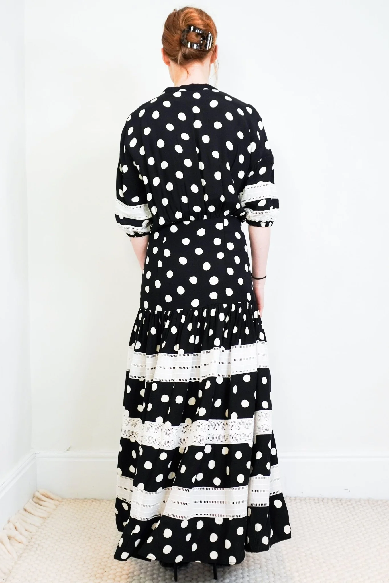 Paper London Hydrangea Black Maxi Dress RRP £385 Authentic Preloved - Image 4