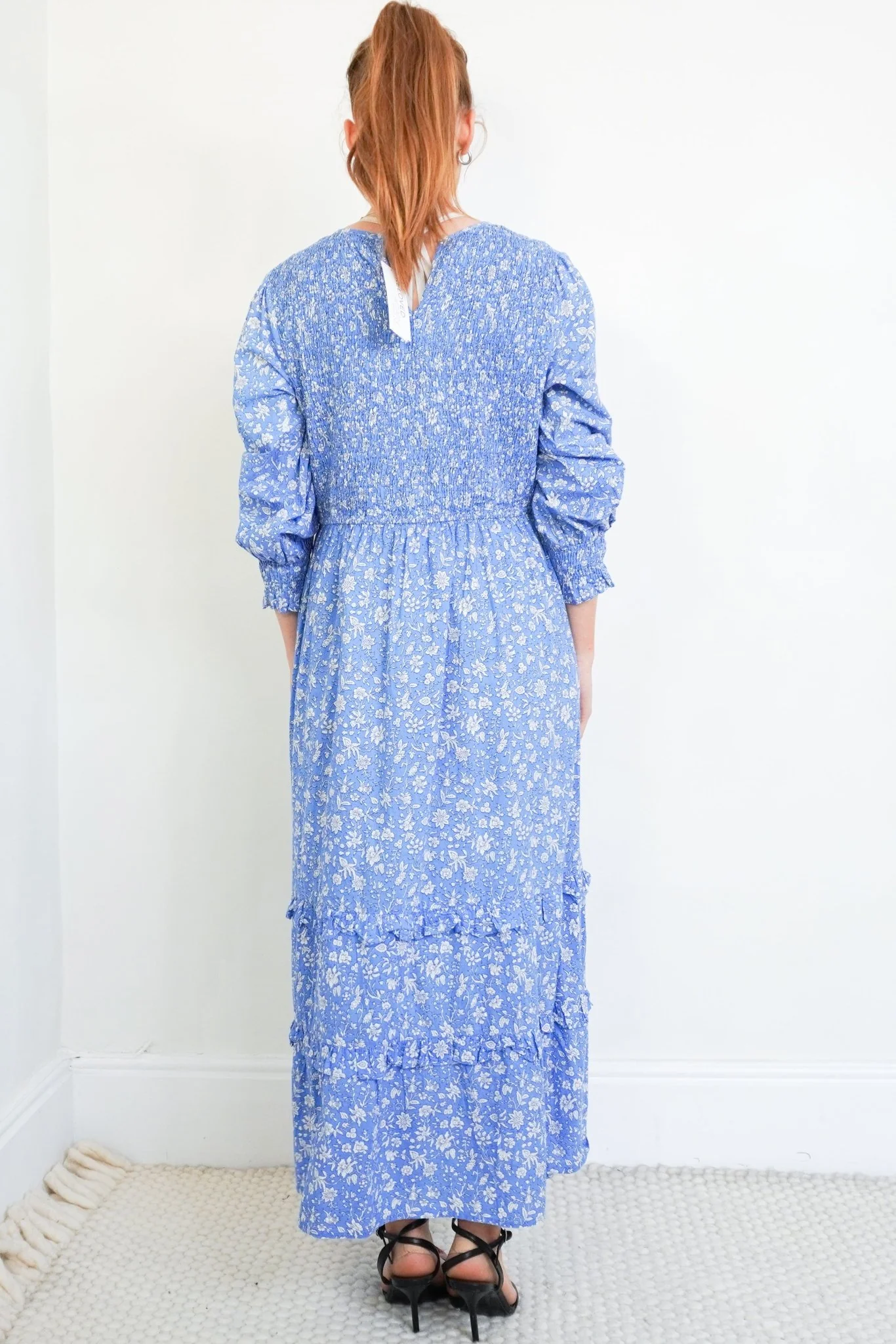 Pink City Prints Blue Maxi Dress RRP £180 | Authentic & Preloved - Image 3