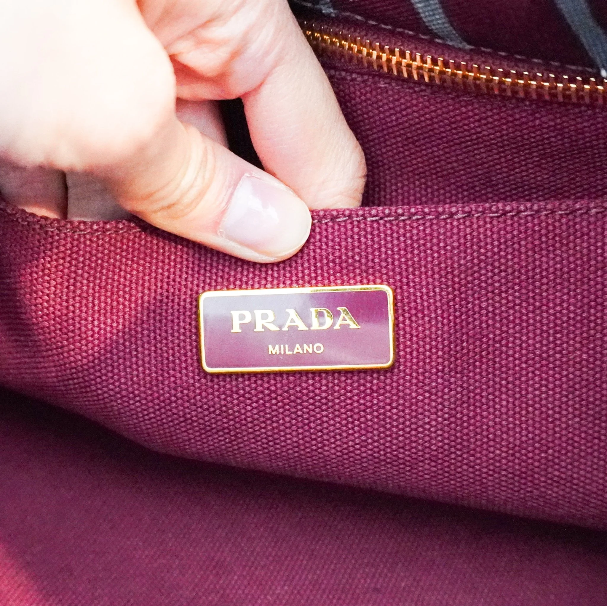 Prada Blue Canapa Stampata Floral Tote Bag RRP £850 | Authentic Preloved - Image 8