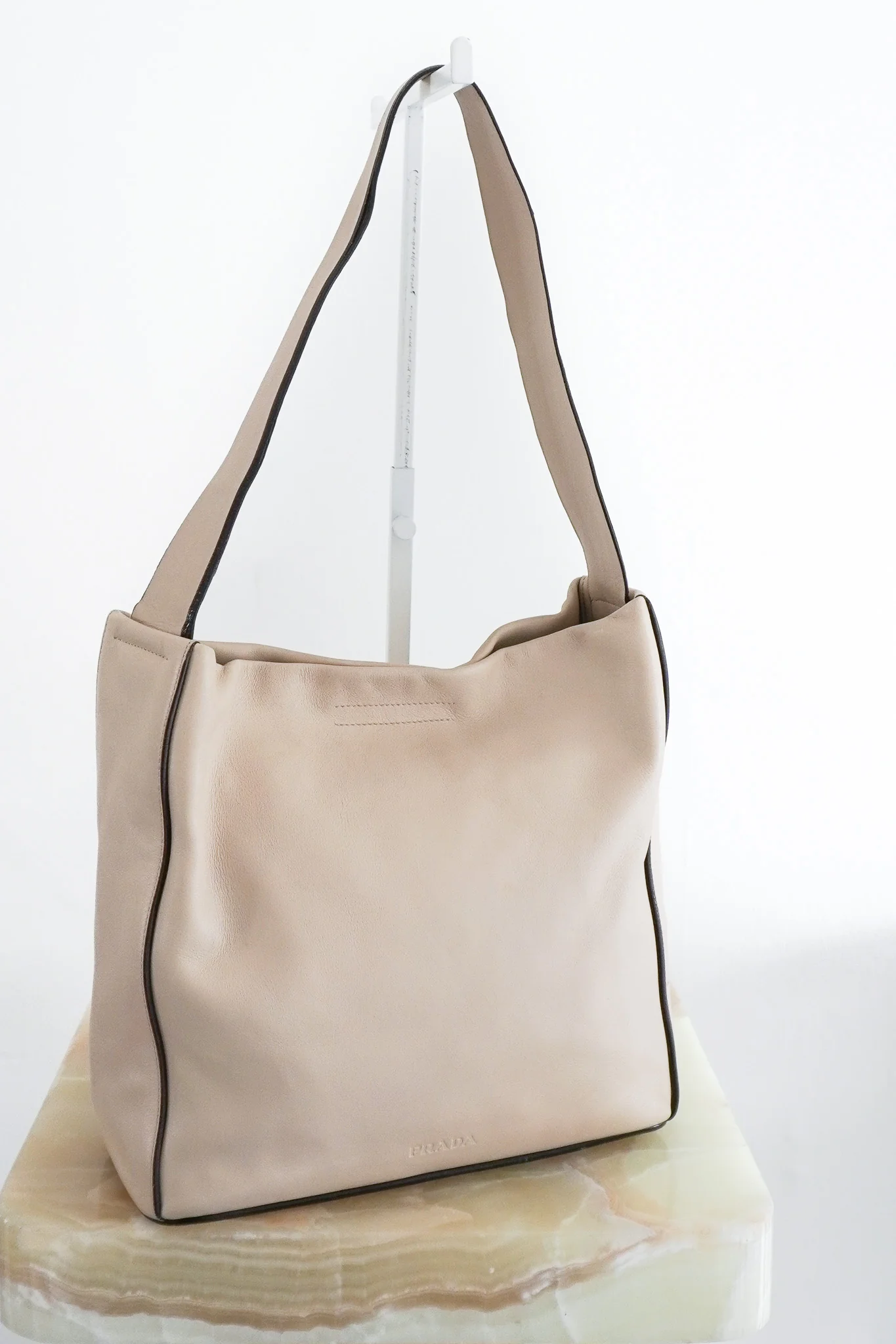 Prada Ecru Shoulder Bag RRP £750 | Authentic Preloved