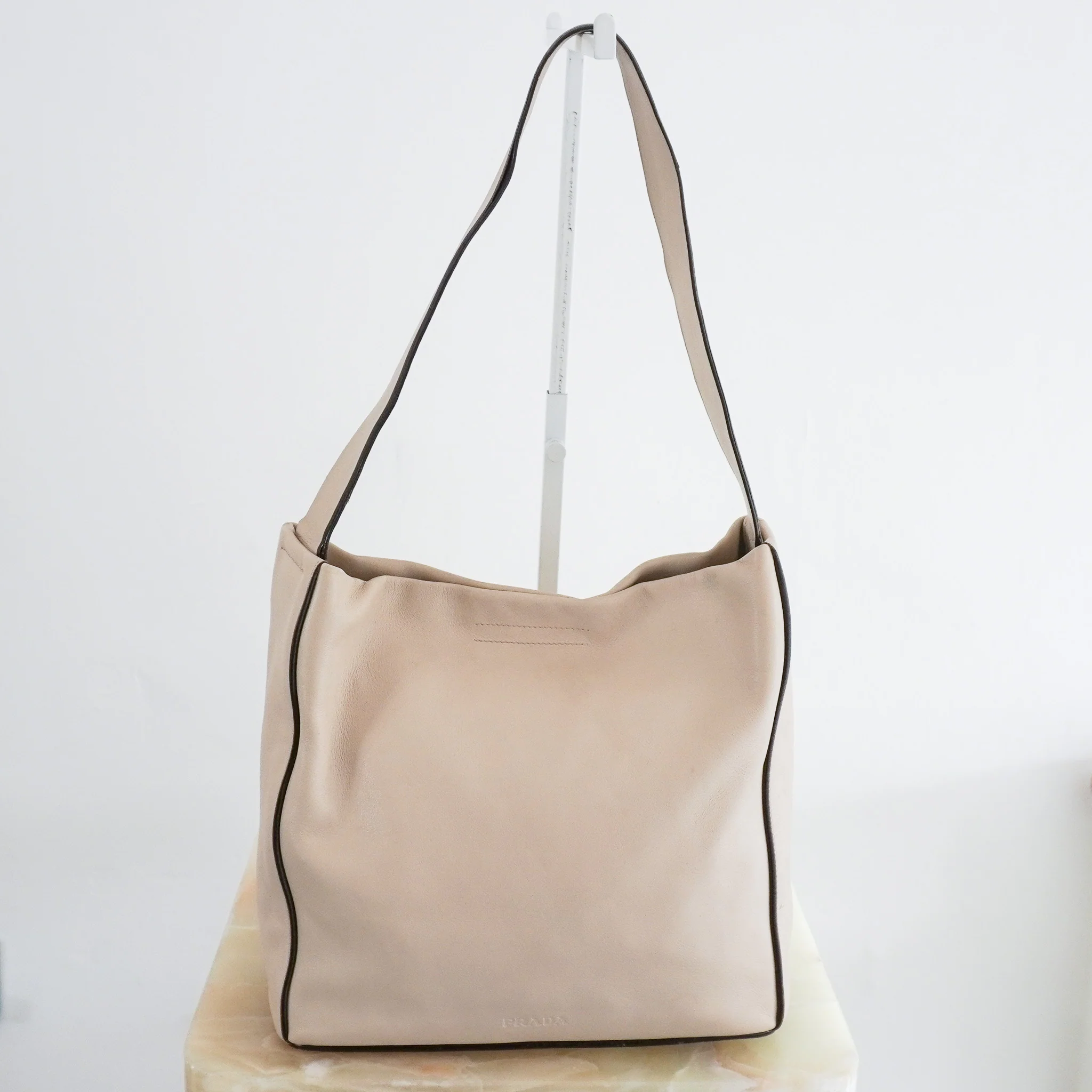 Prada Ecru Shoulder Bag RRP £750 | Authentic Preloved - Image 3