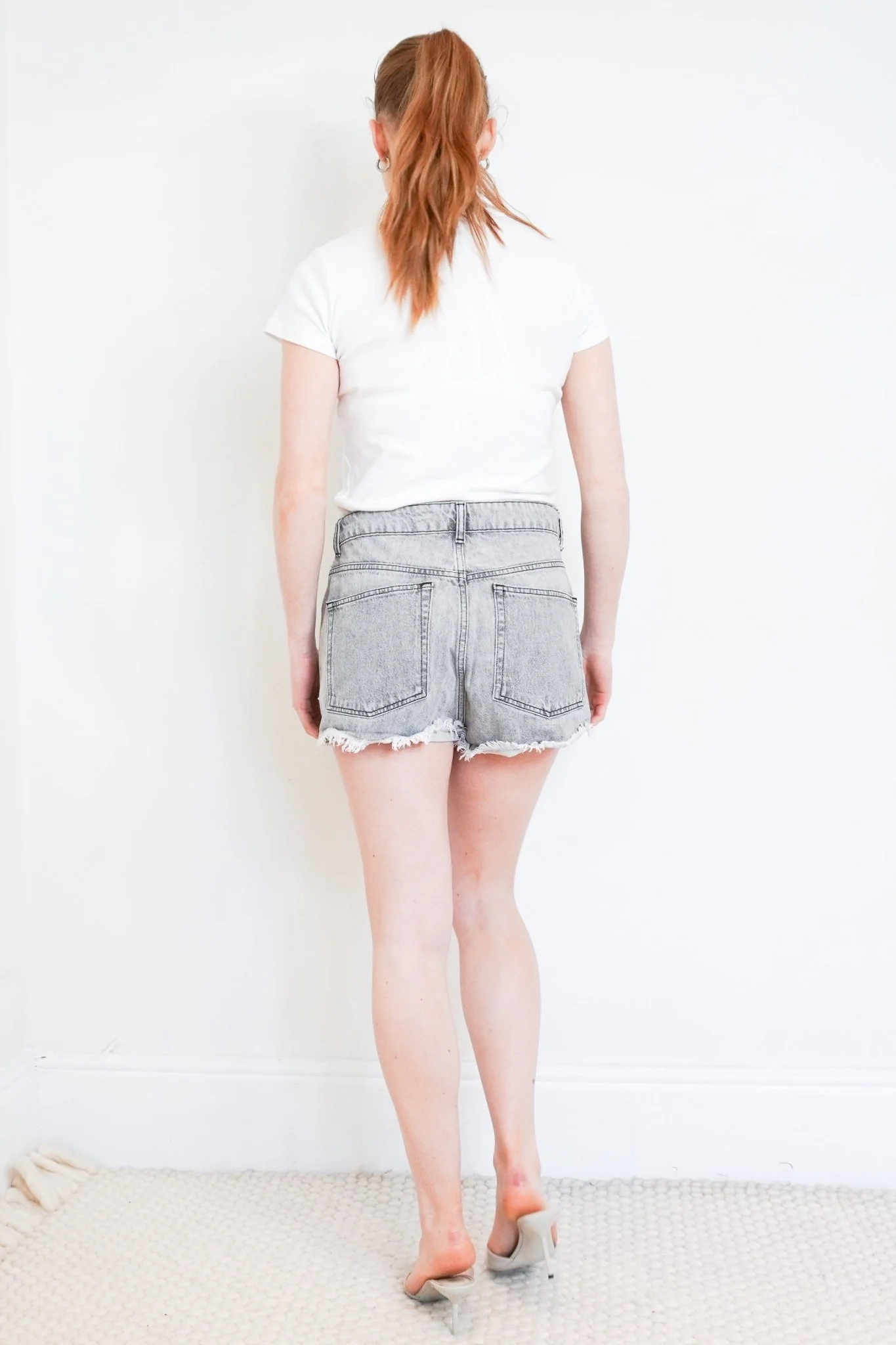 Raey Grey Denim Shorts RRP £200 | Authentic Preloved - Image 3