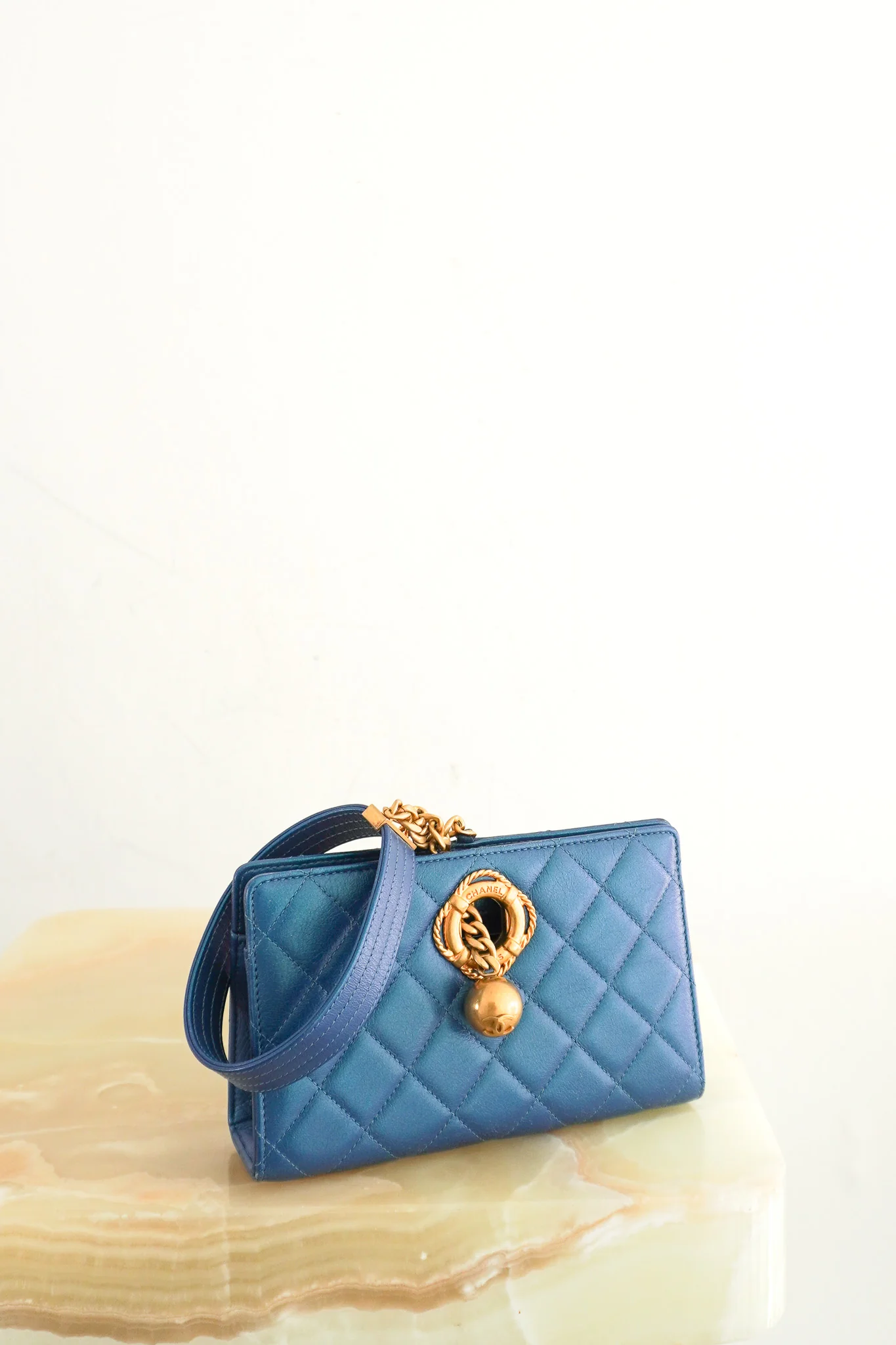 RARE Chanel By The Sea Quilted Evening Bag | Authentic Preloved