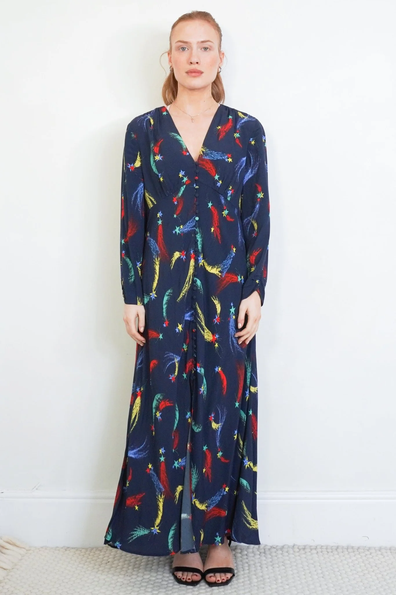 Rixo Blue Katie Dress RRP £340| Authentic & Preloved