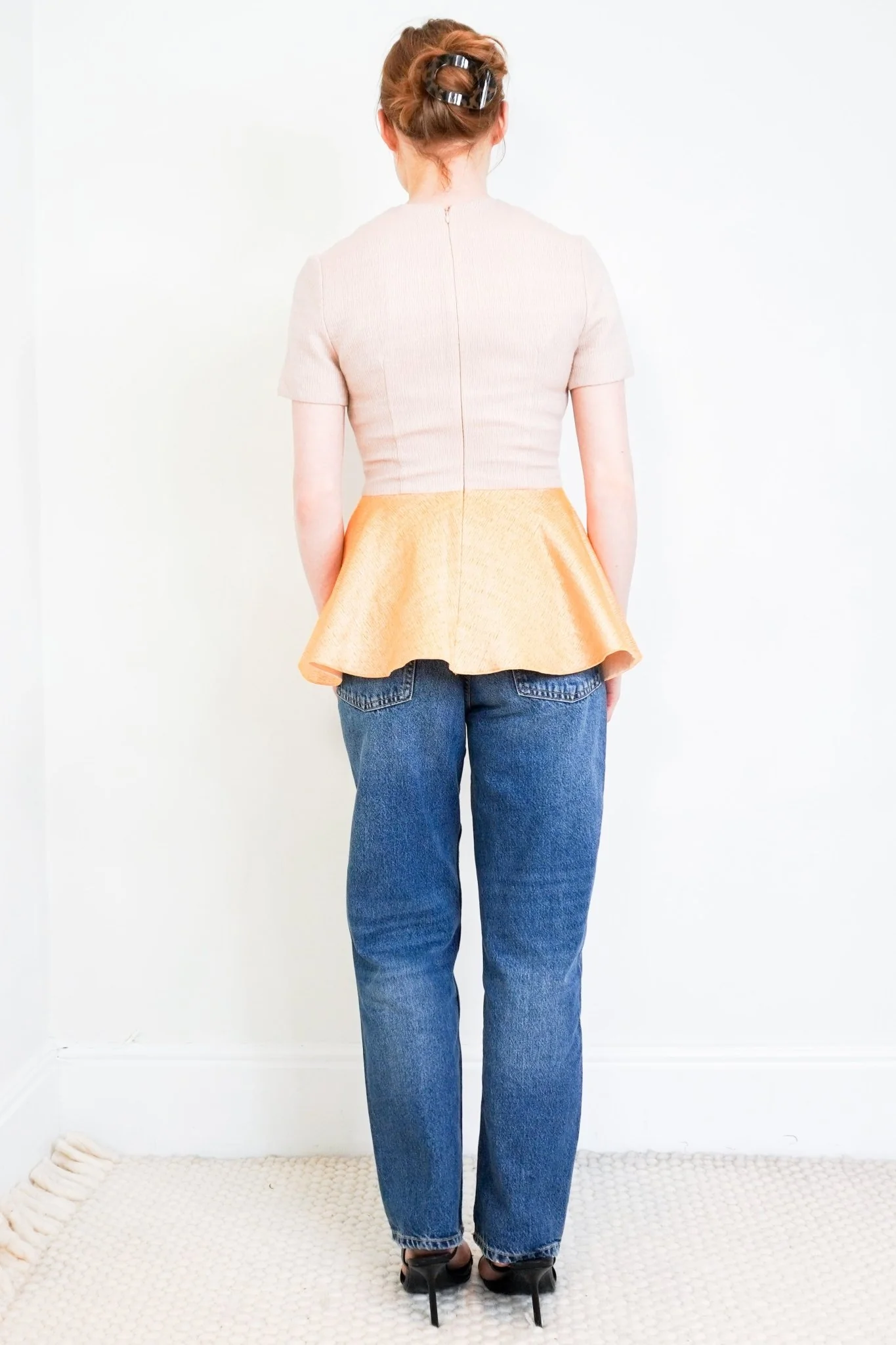 Roksanda Pink and Orange Peplum Top RRP £895 | Authentic Preloved - Image 3