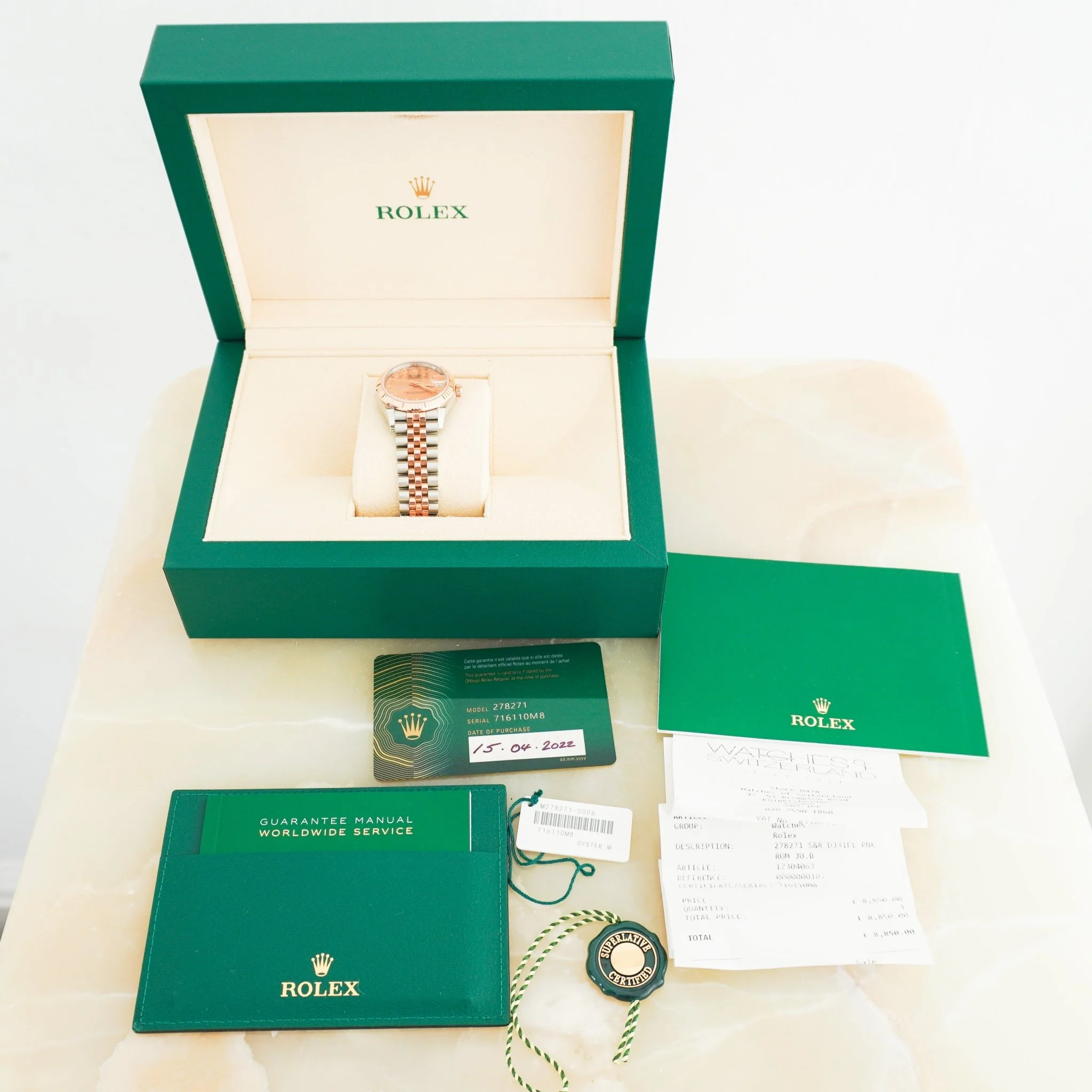 Rolex Datejust 31 Oyster Perpetual in Everose Gold RRP £11600 | Authentic Preloved FINAL SALE - Image 11