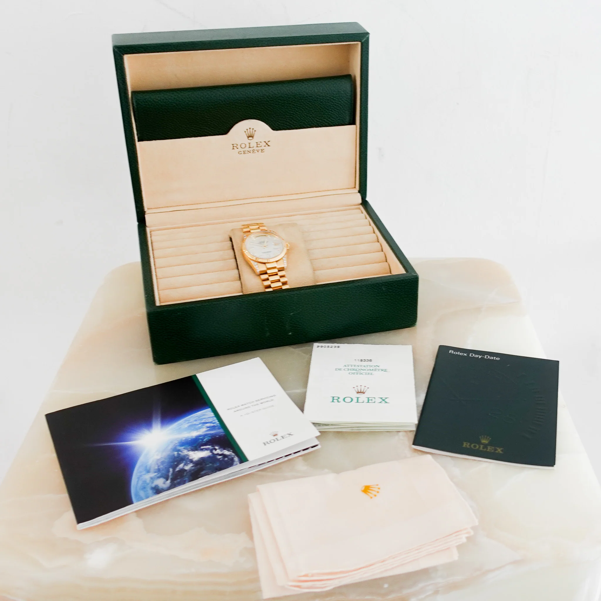 Rolex Day Date Diamond & 18K Gold Watch | Authentic Preloved