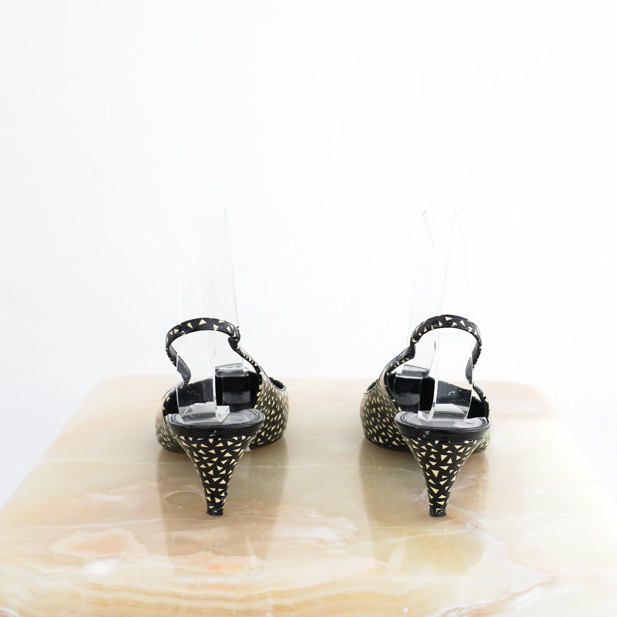Saint Laurent Kitten Heel Slingbacks RRP £899 | Authentic Preloved - Image 3