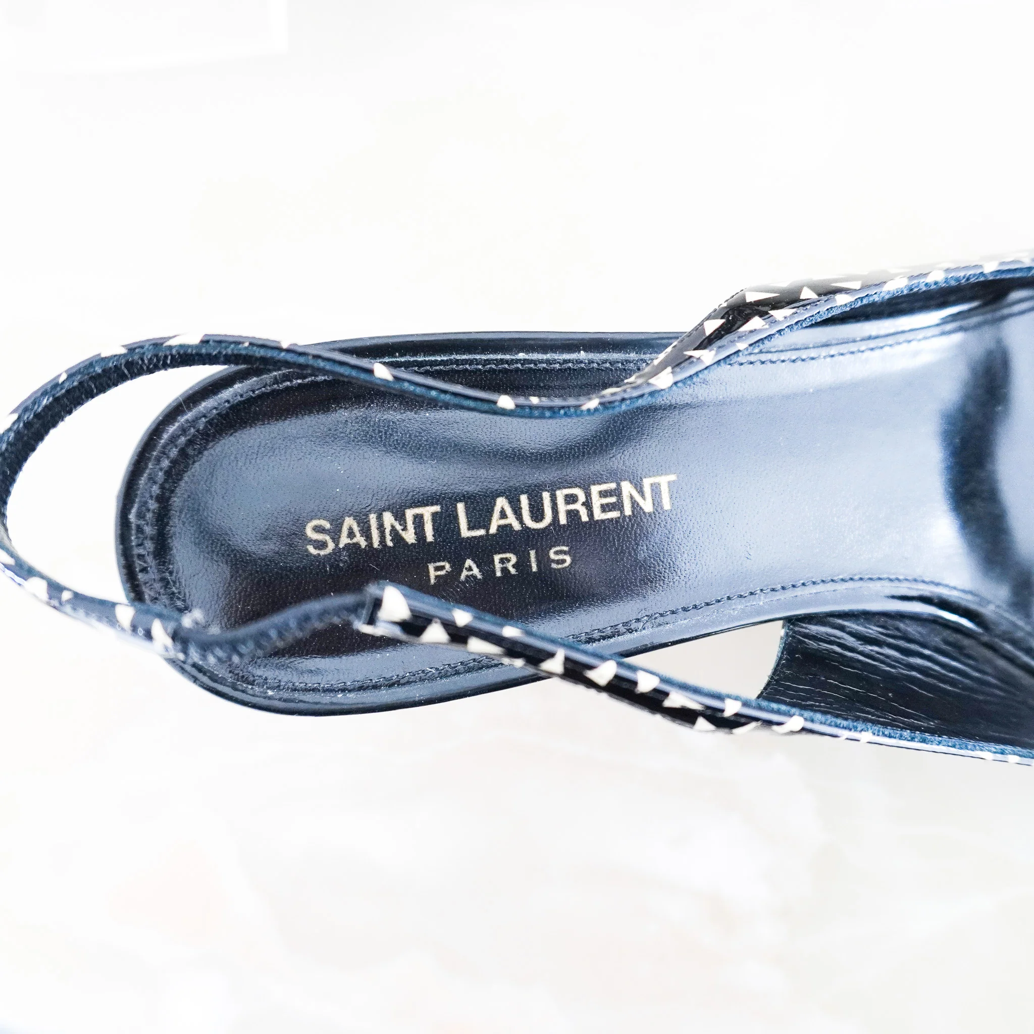 Saint Laurent Kitten Heel Slingbacks RRP £899 | Authentic Preloved - Image 7