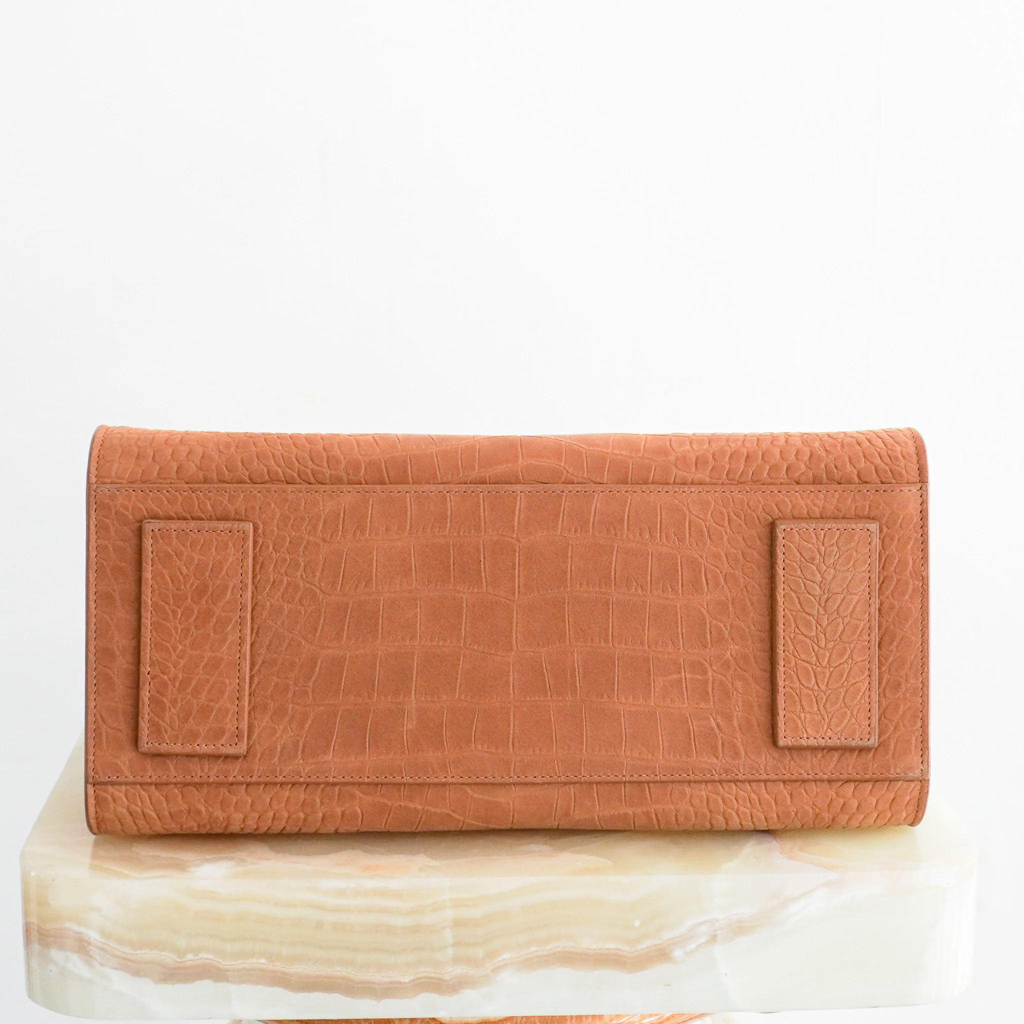 Saint Laurent Sac De Jour Small Crocodile Embossed in Brown RRP £2615 | Authentic Preloved - Image 6