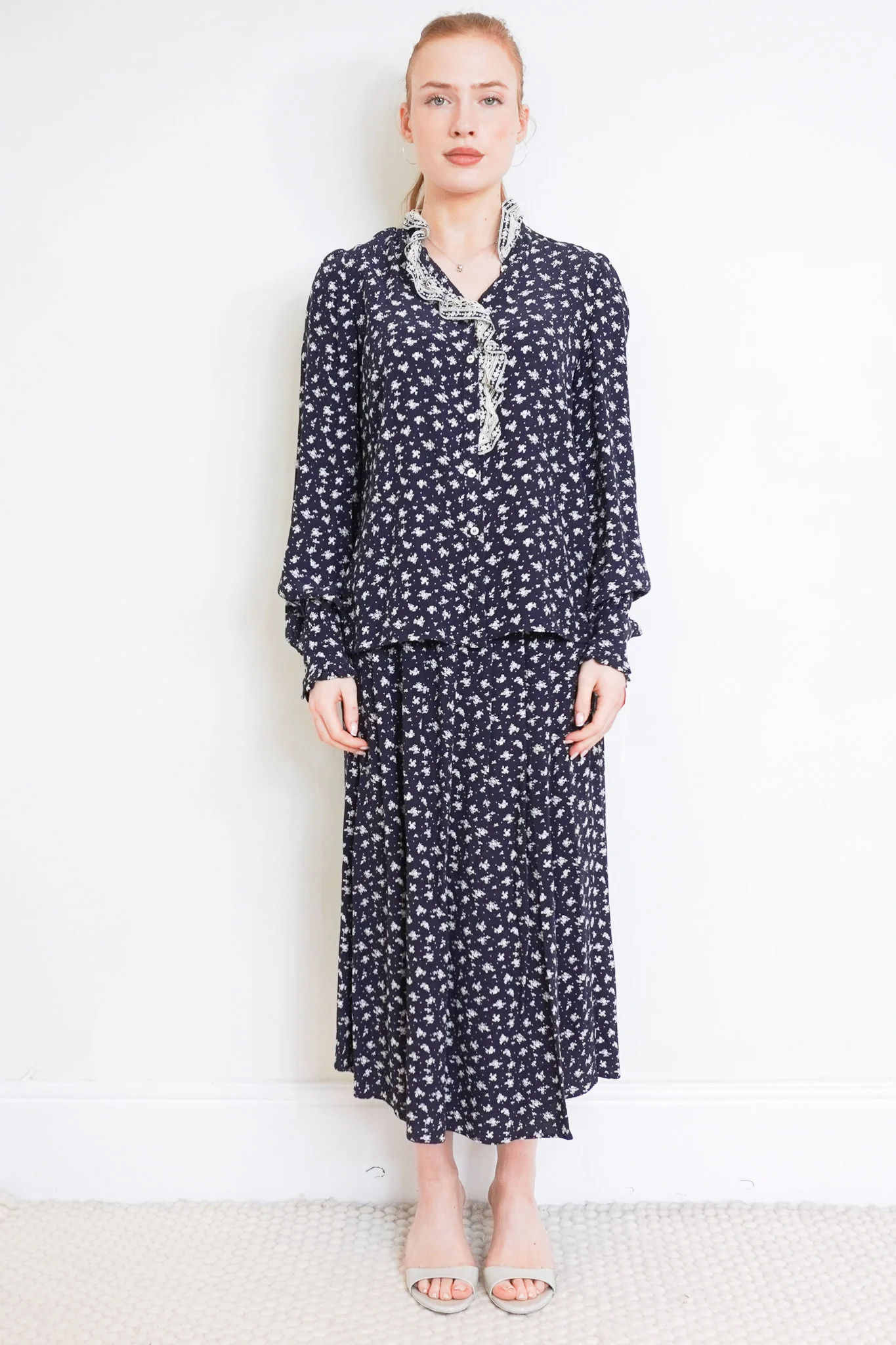 Sezane x Sea NY Blue Navy Blouse RRP £225 | Authentic Preloved