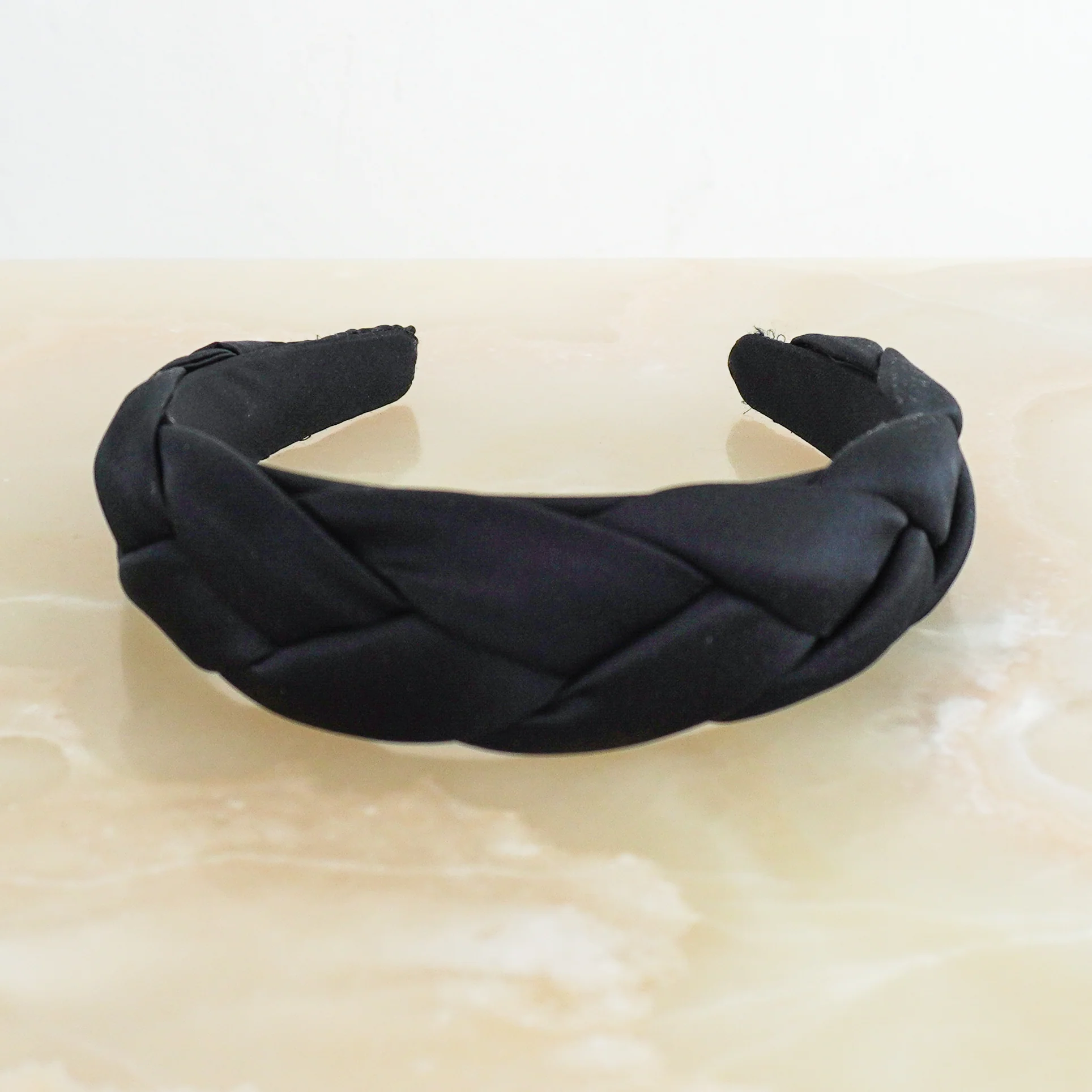 Sophie Buhai Twisted Black Satin Headband (RRP £250) | Authentic Preloved - Image 3