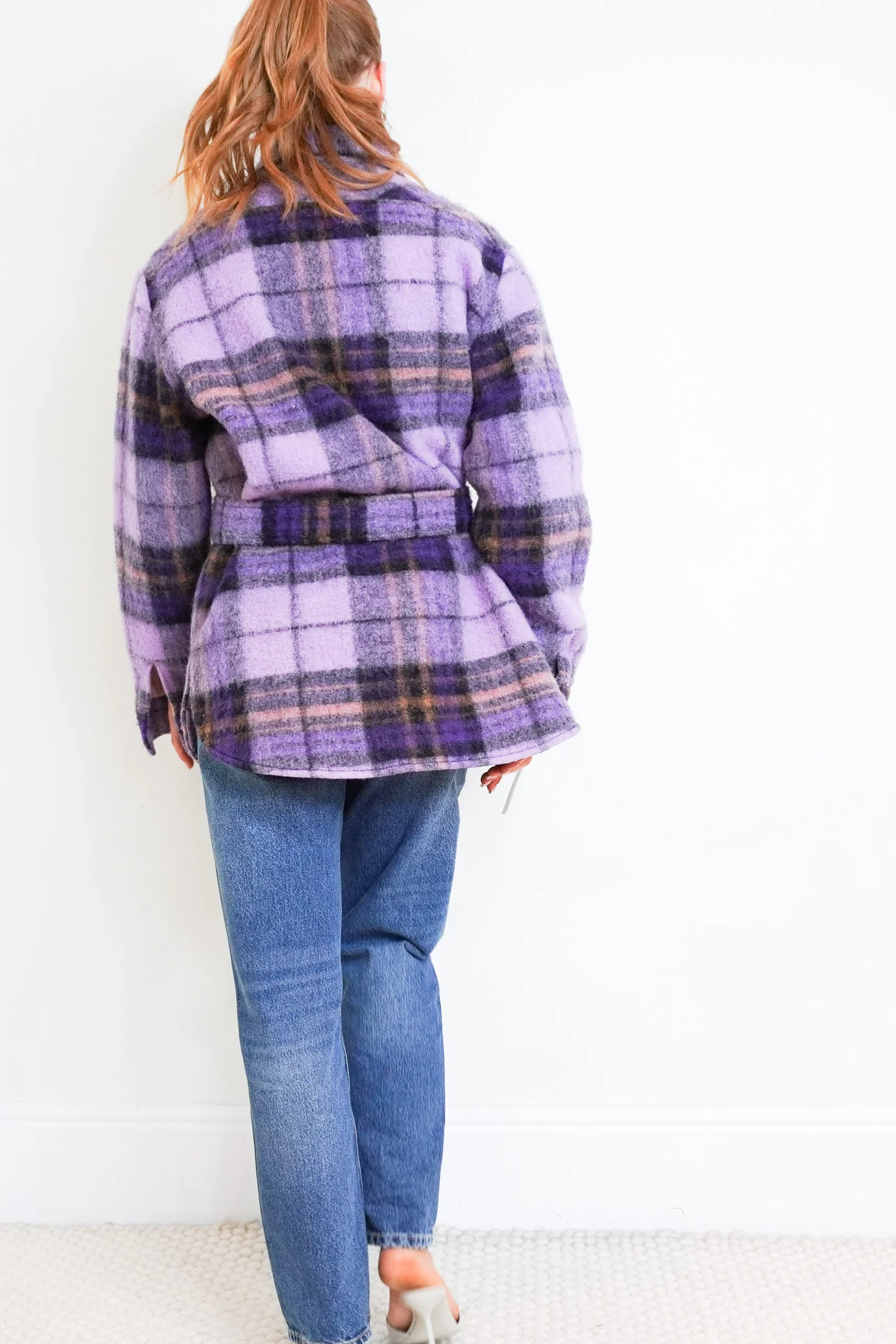 The Andamane Purple Check Shacket RRP £520 | Authentic Preloved - Image 3