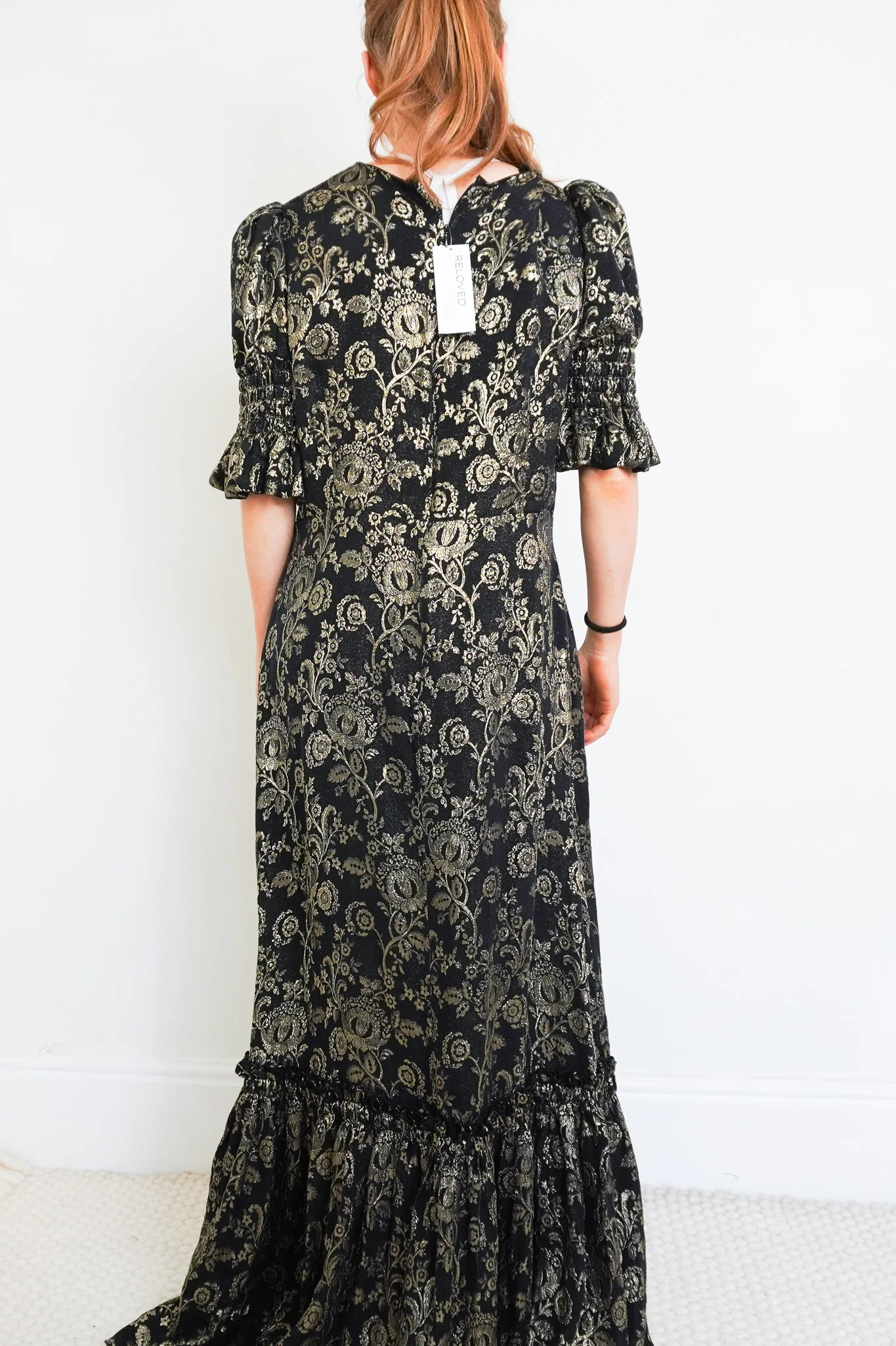 The Vampire's Wife Black and Gold Floral Dress RRP £1,000 | Authentic Preloved - Image 3