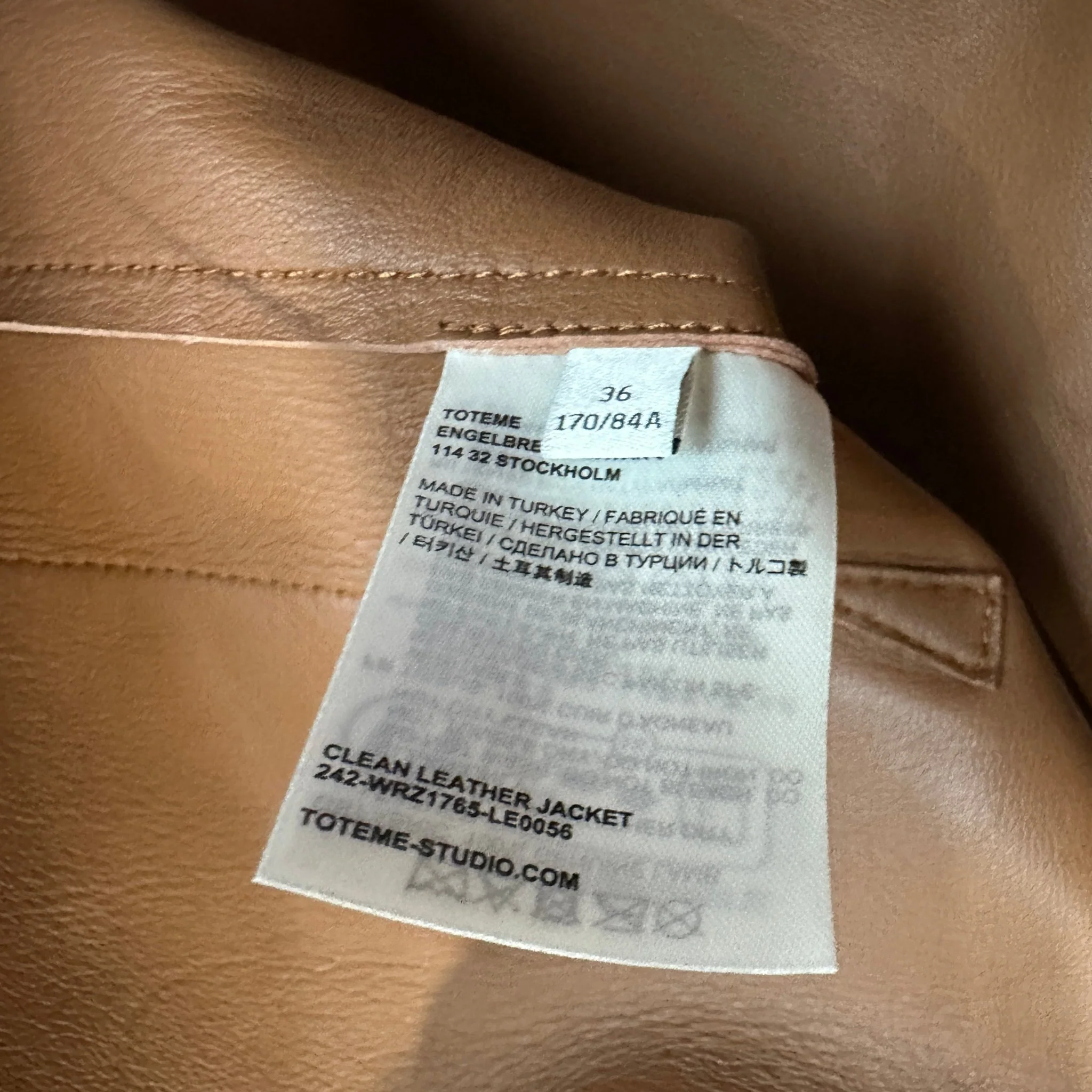 Toteme Brown Leather Blazer RRP £2000 | Preloved Authentic - Image 5