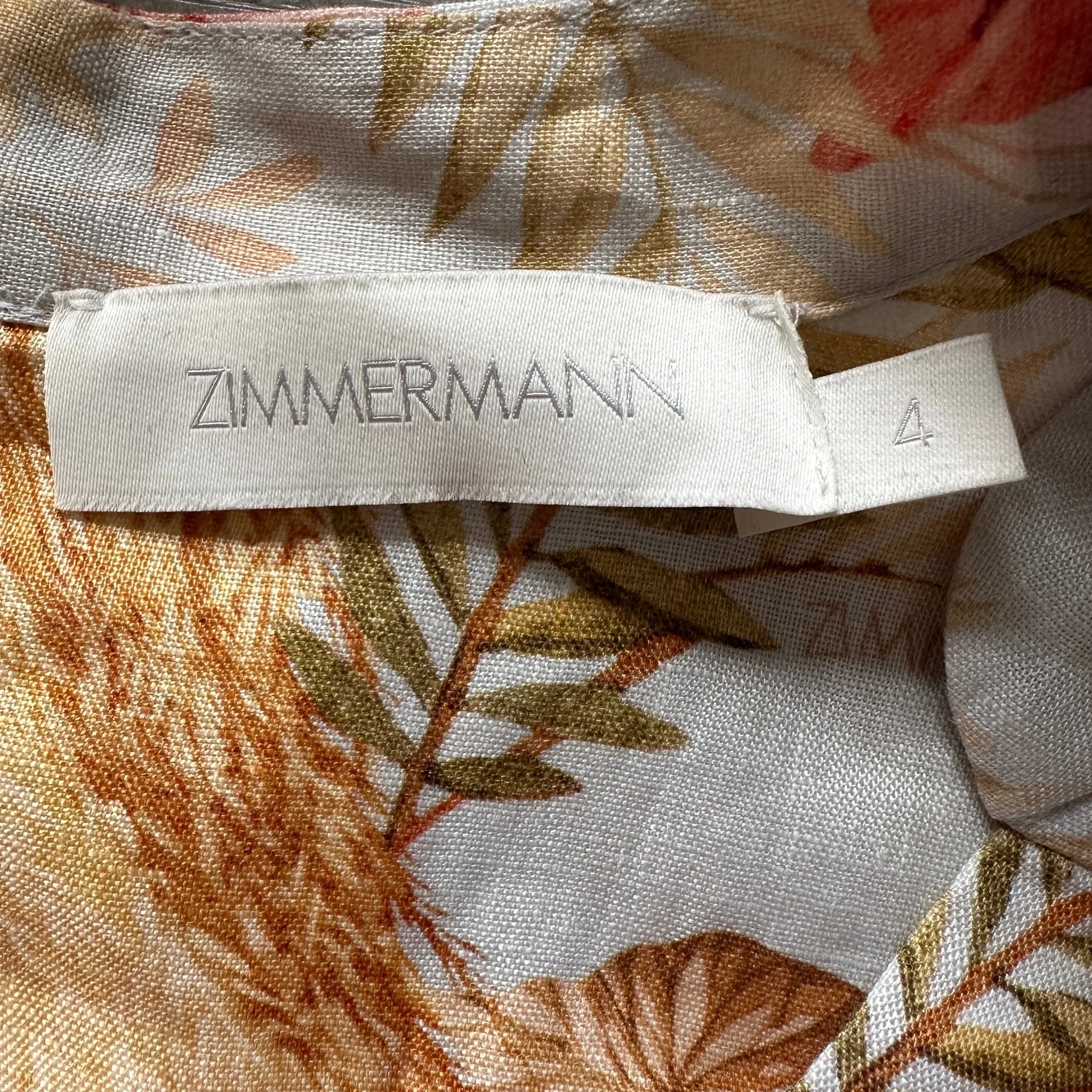 Zimmerman Blue Tropical Mini Dress RRP £650 | Authentic & Preloved - Image 4