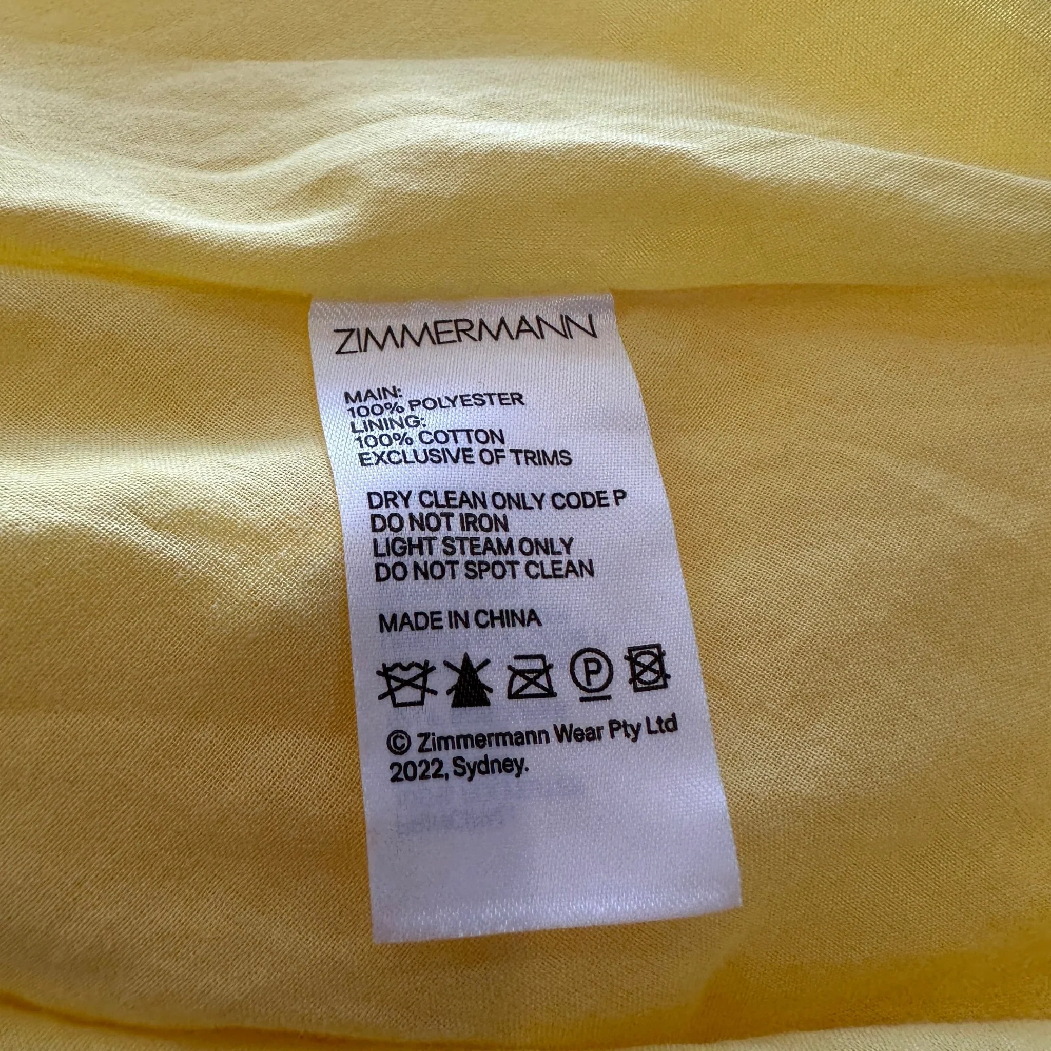 Zimmermann Yellow Mini Dress RRP £900 | Authentic Preloved - Image 5