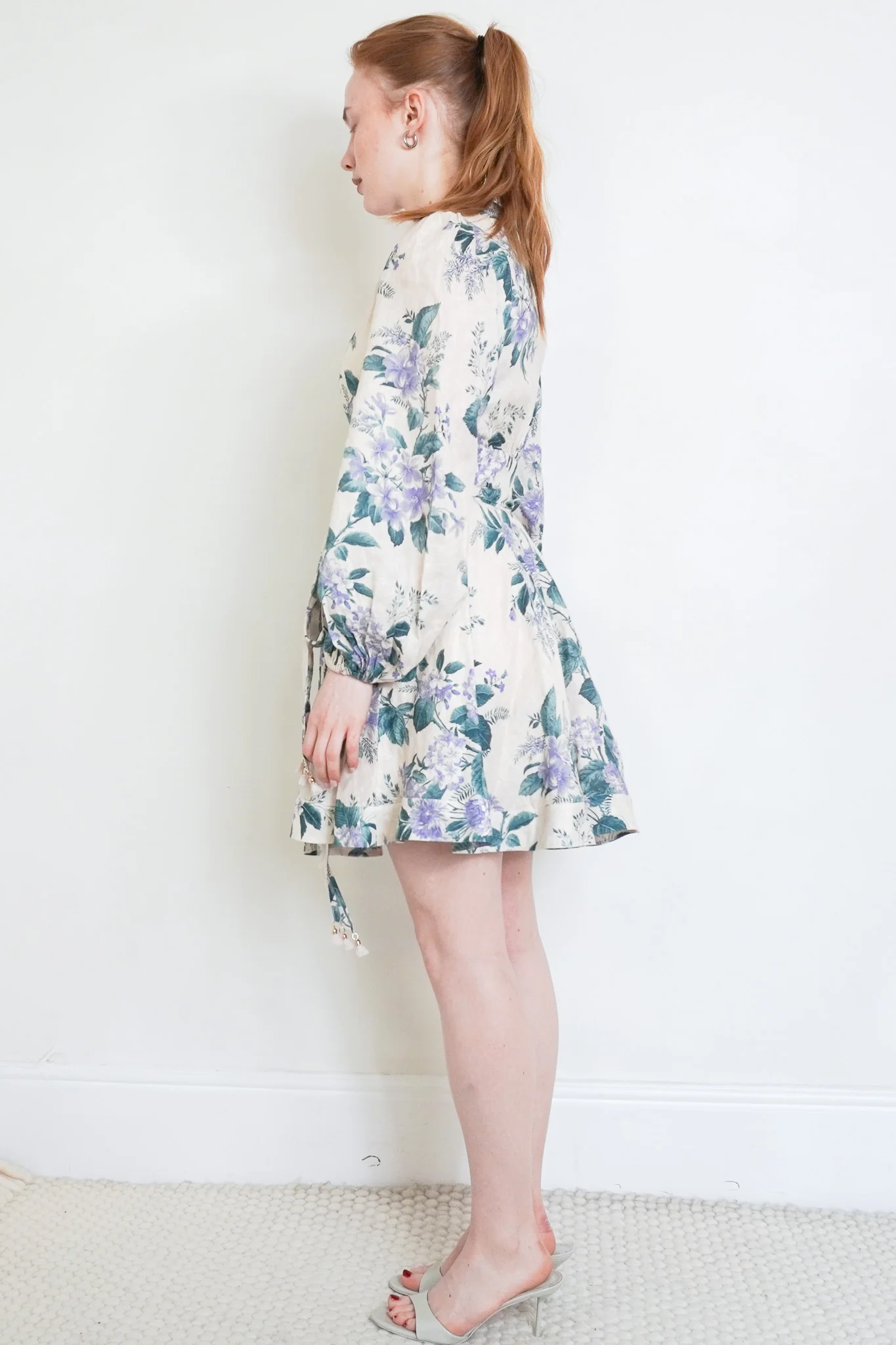 Zimmermann Cassia Floral Linen Mini Dress RRP £540 | Authentic Preloved - Image 2